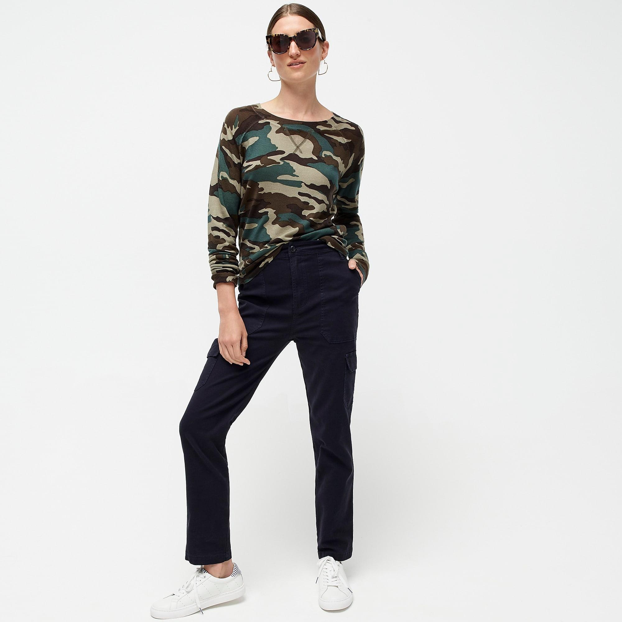 camo merino wool hoodie