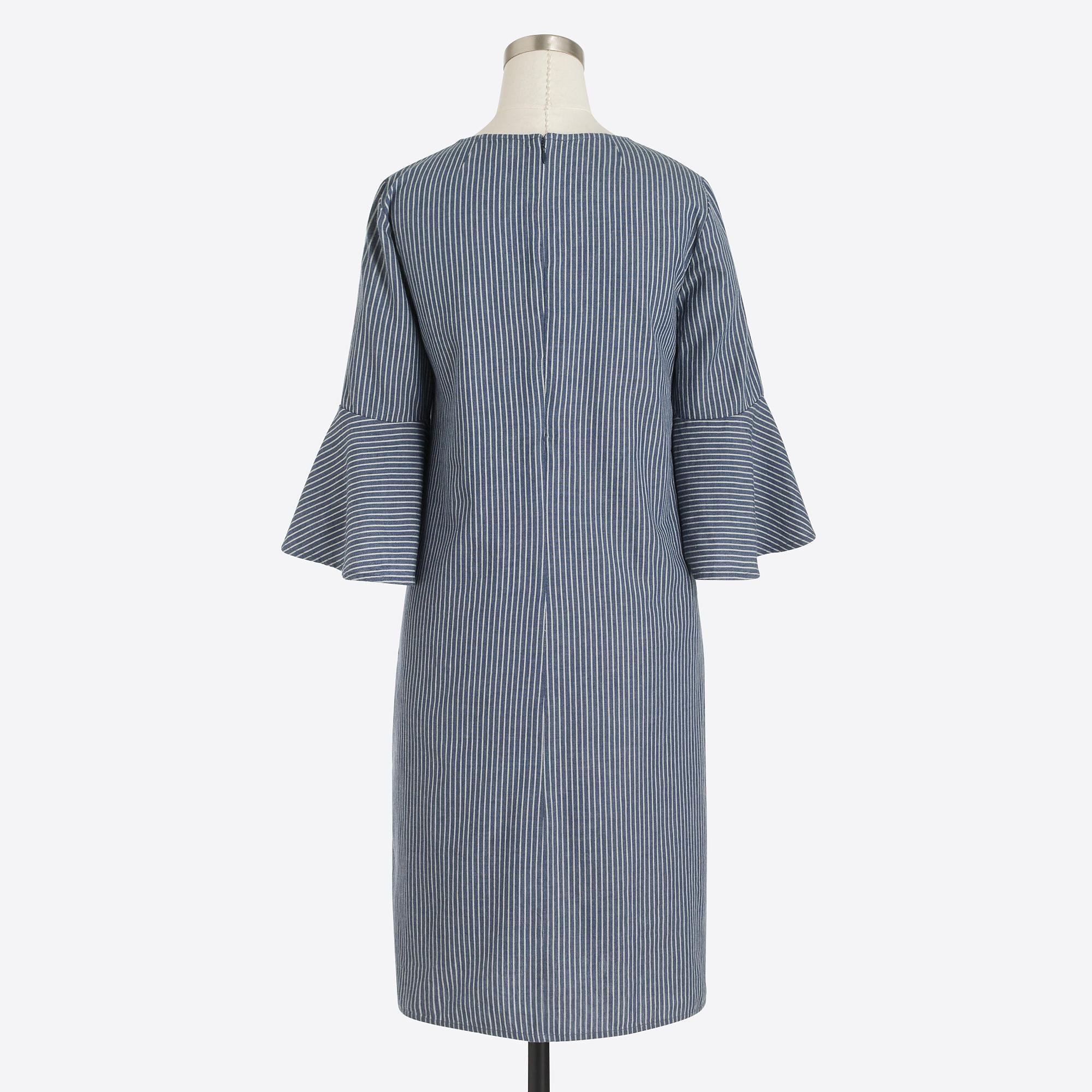 Lyst - J.Crew Striped Dress in Blue