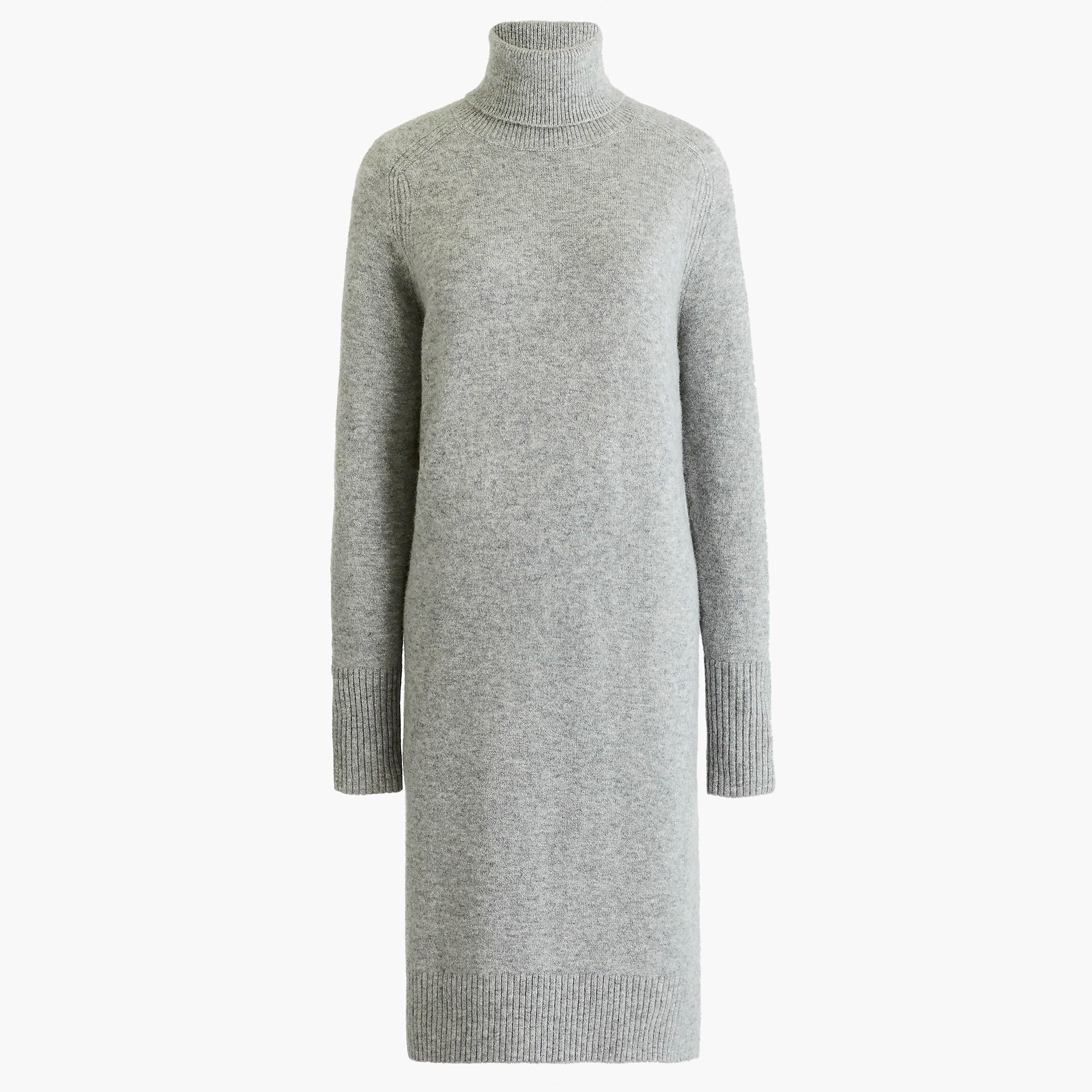 turtleneck dress in supersoft yarn