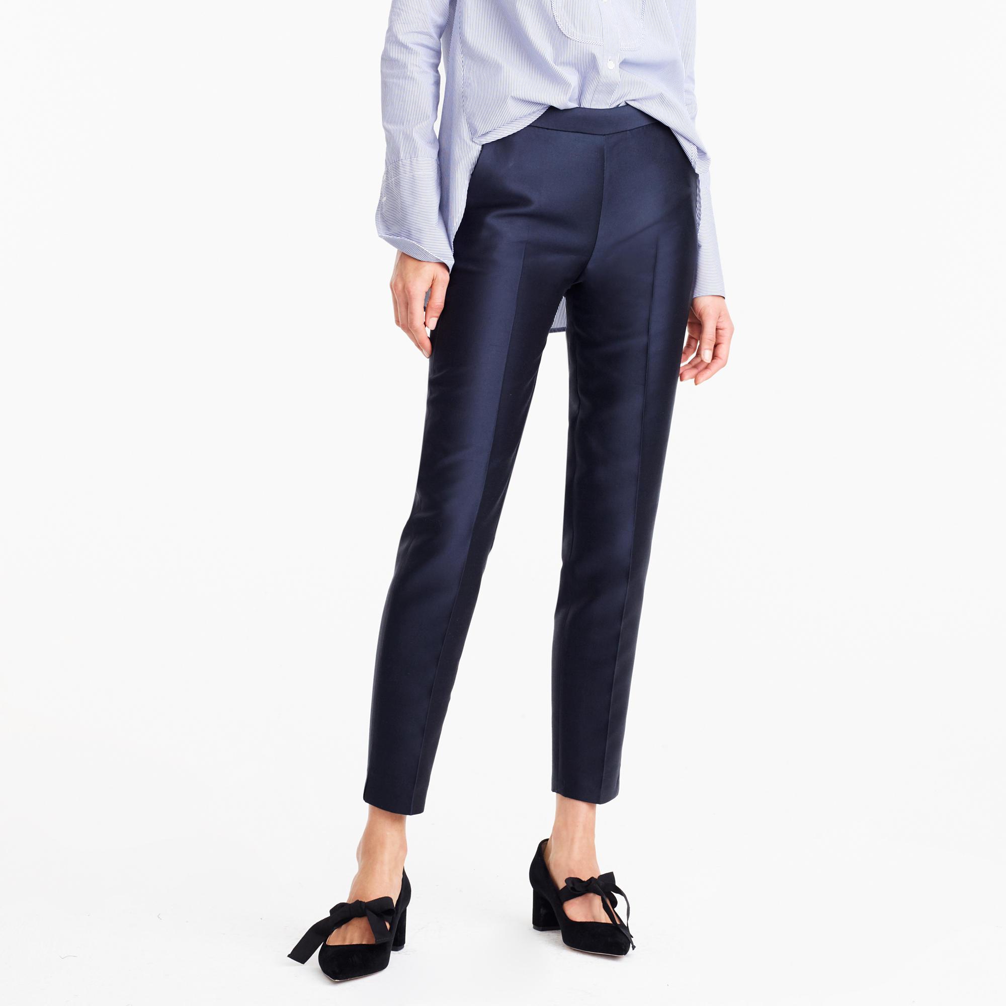 J.Crew Collection Cigarette Pant In Heavy Shantung in Blue | Lyst