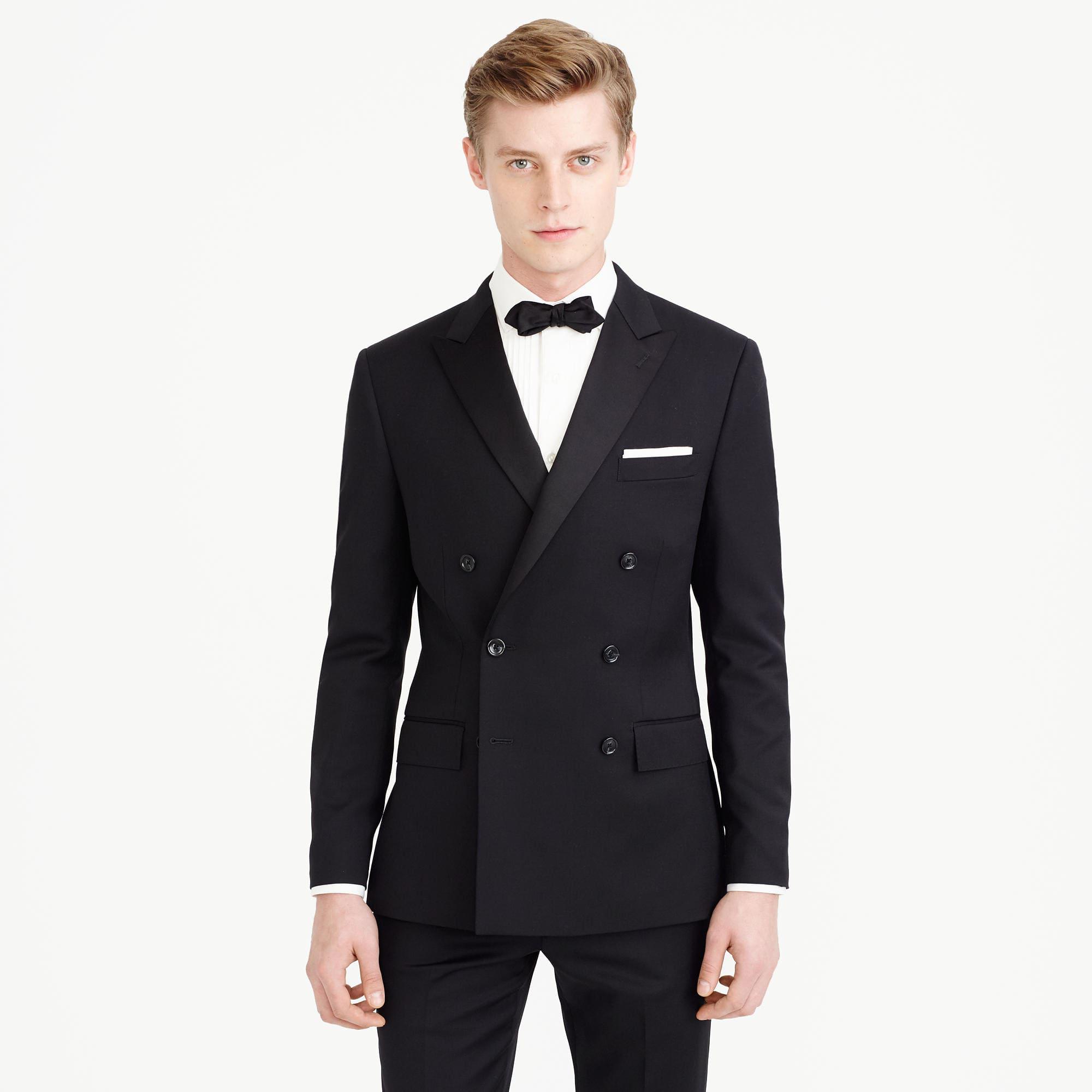 Lyst - J.Crew Ludlow Double-breasted Tuxedo Jacket In Italian Wool in Black for Men