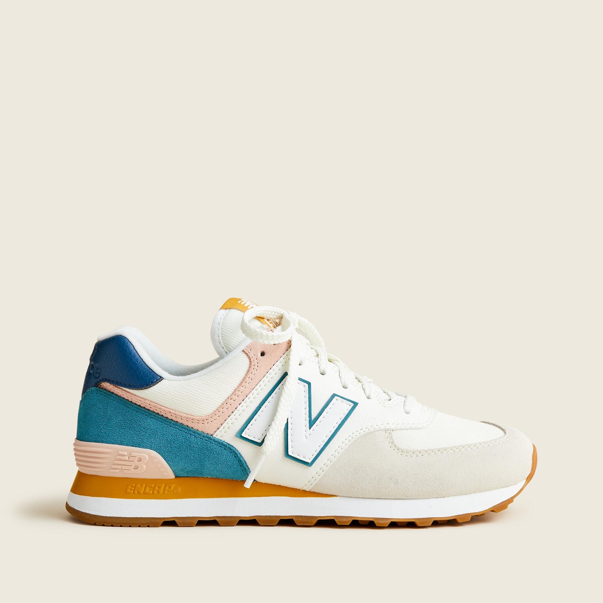 New Balance ® X J.crew 574 Sneakers In Colorblock in Pink | Lyst