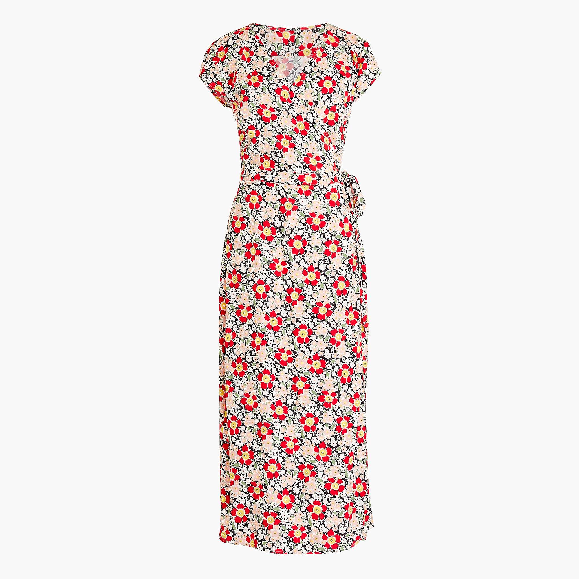 J.Crew Mercantile Easy Wrap Dress In Seventies Floral Lyst