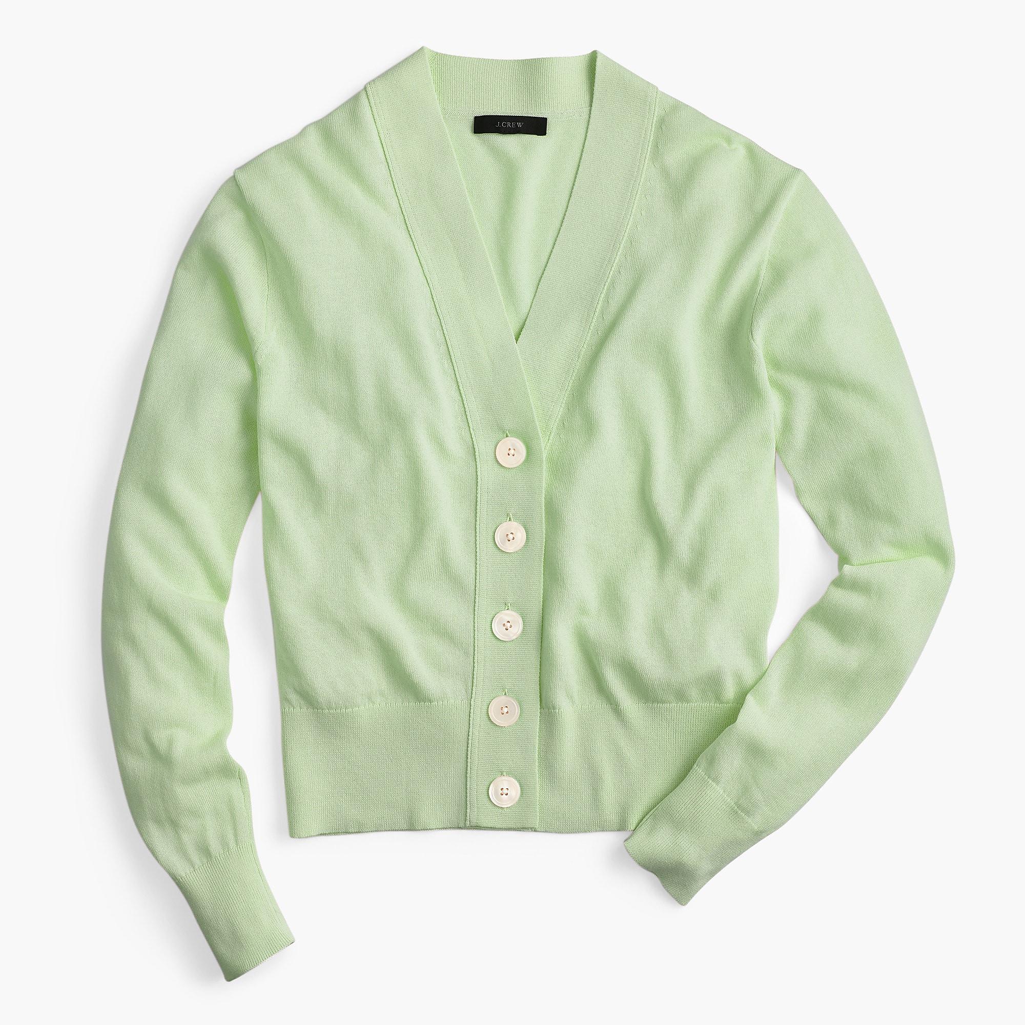 pistachio cardigan