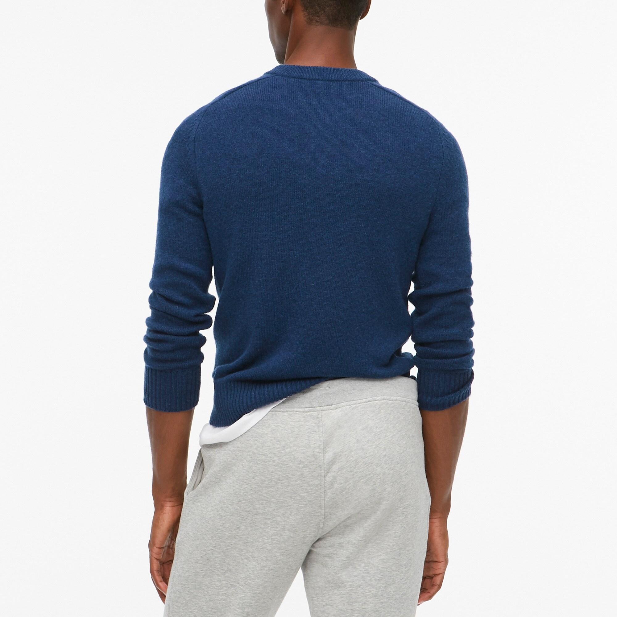 J.Crew Synthetic Lambswool-blend Henley Sweater in Blue for Men - Lyst