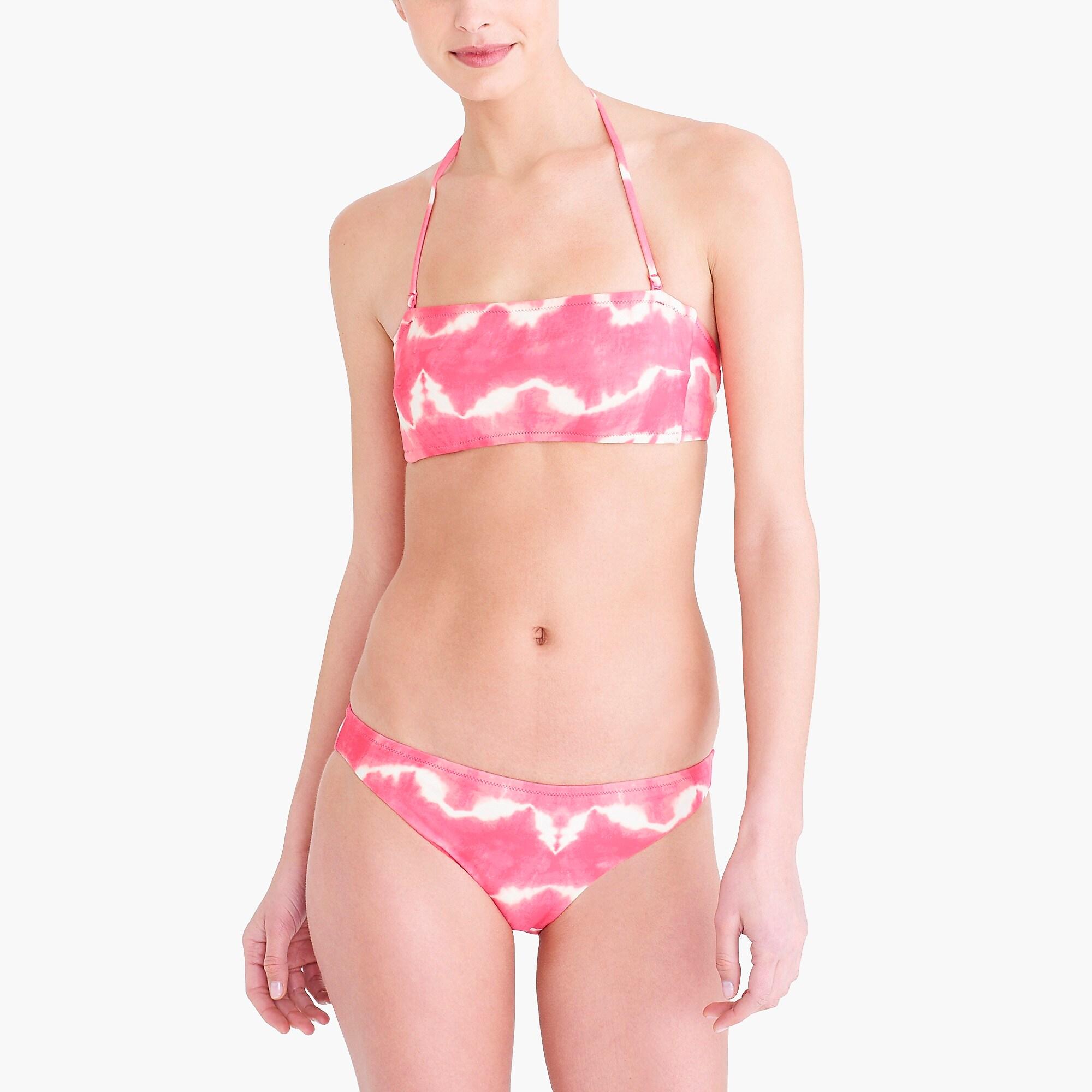 tie back bandeau bikini top