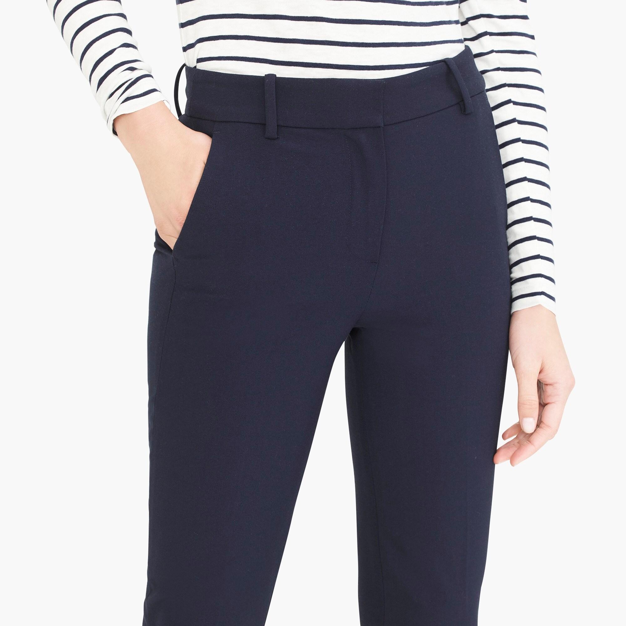 J.Crew Synthetic Fulllength Ruby Pant In Stretch Twill in Navy (Blue) Lyst