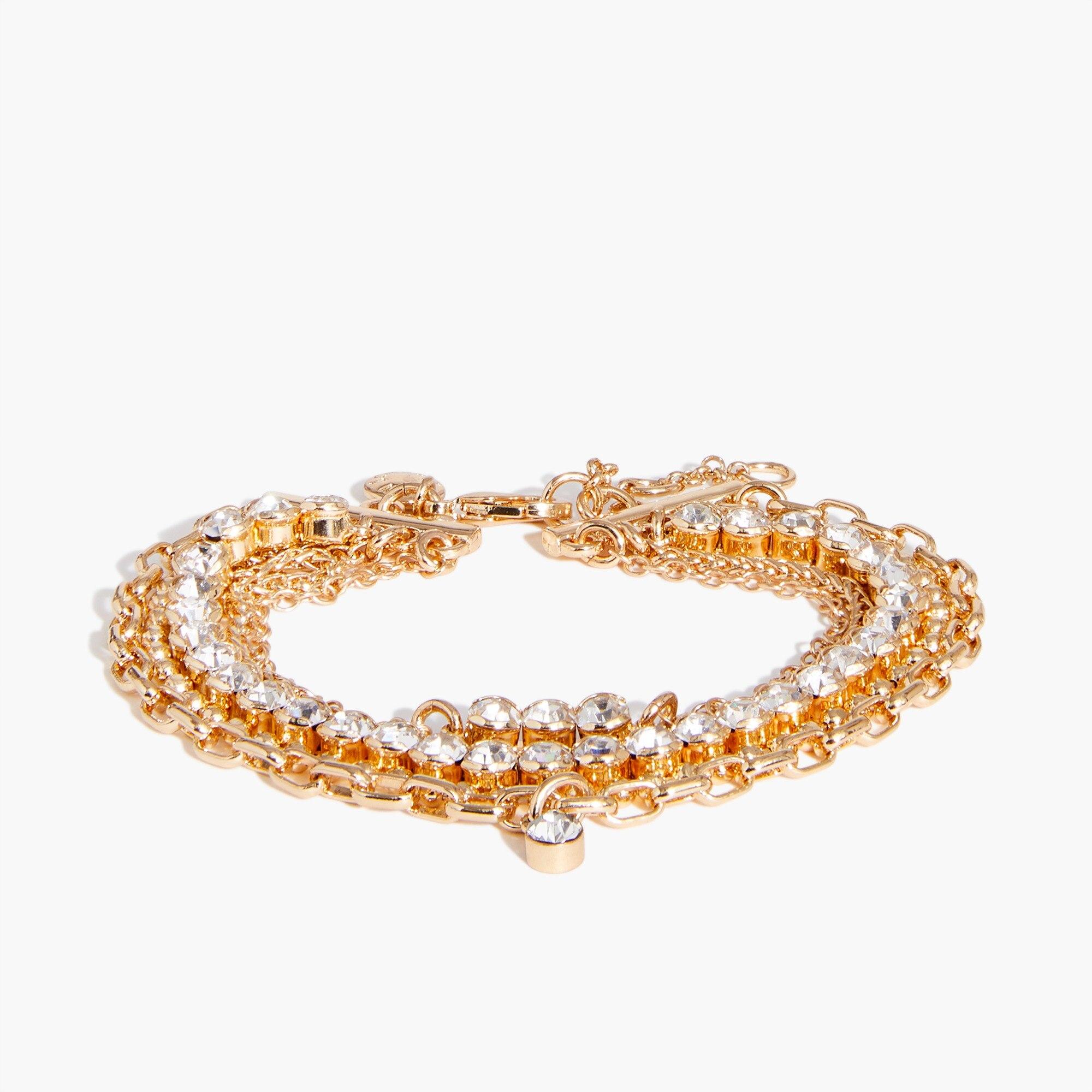 J.Crew Gold Beaded Bracelets Setofsix in Metallic Lyst