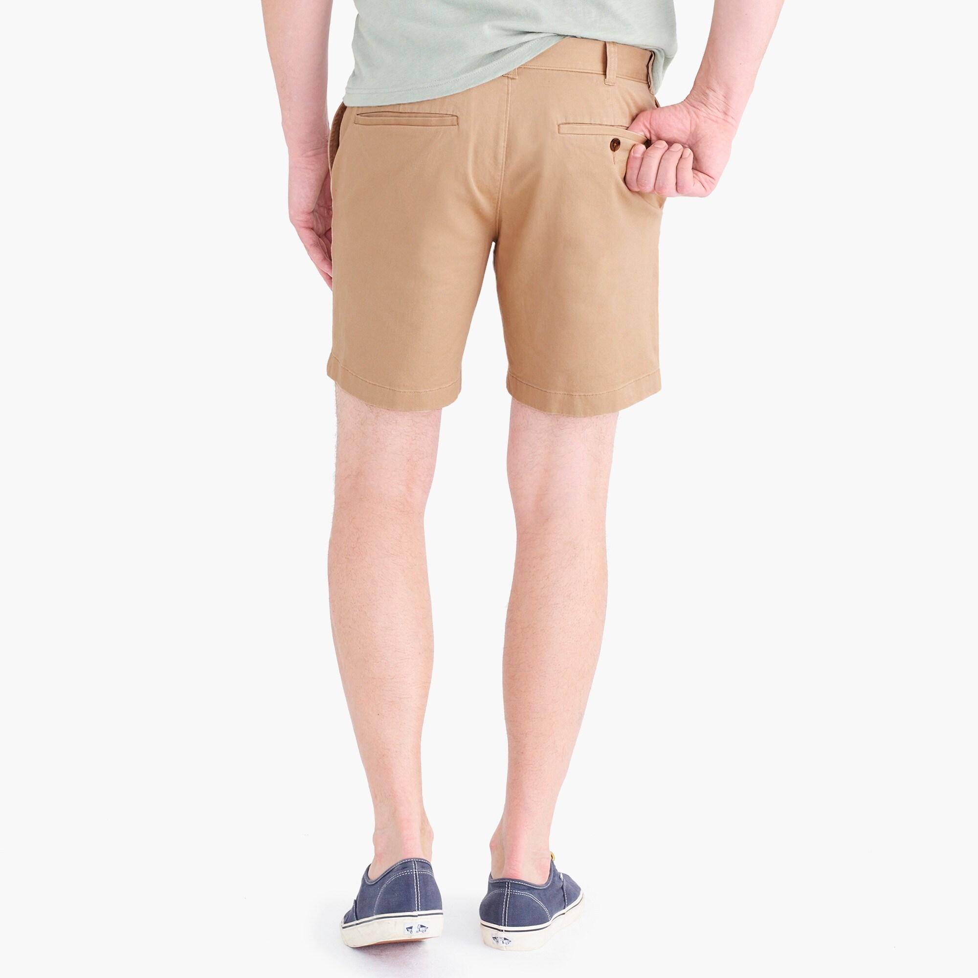 J.Crew Cotton 7" Reade Flex Khaki Short in British Khaki (Natural) for