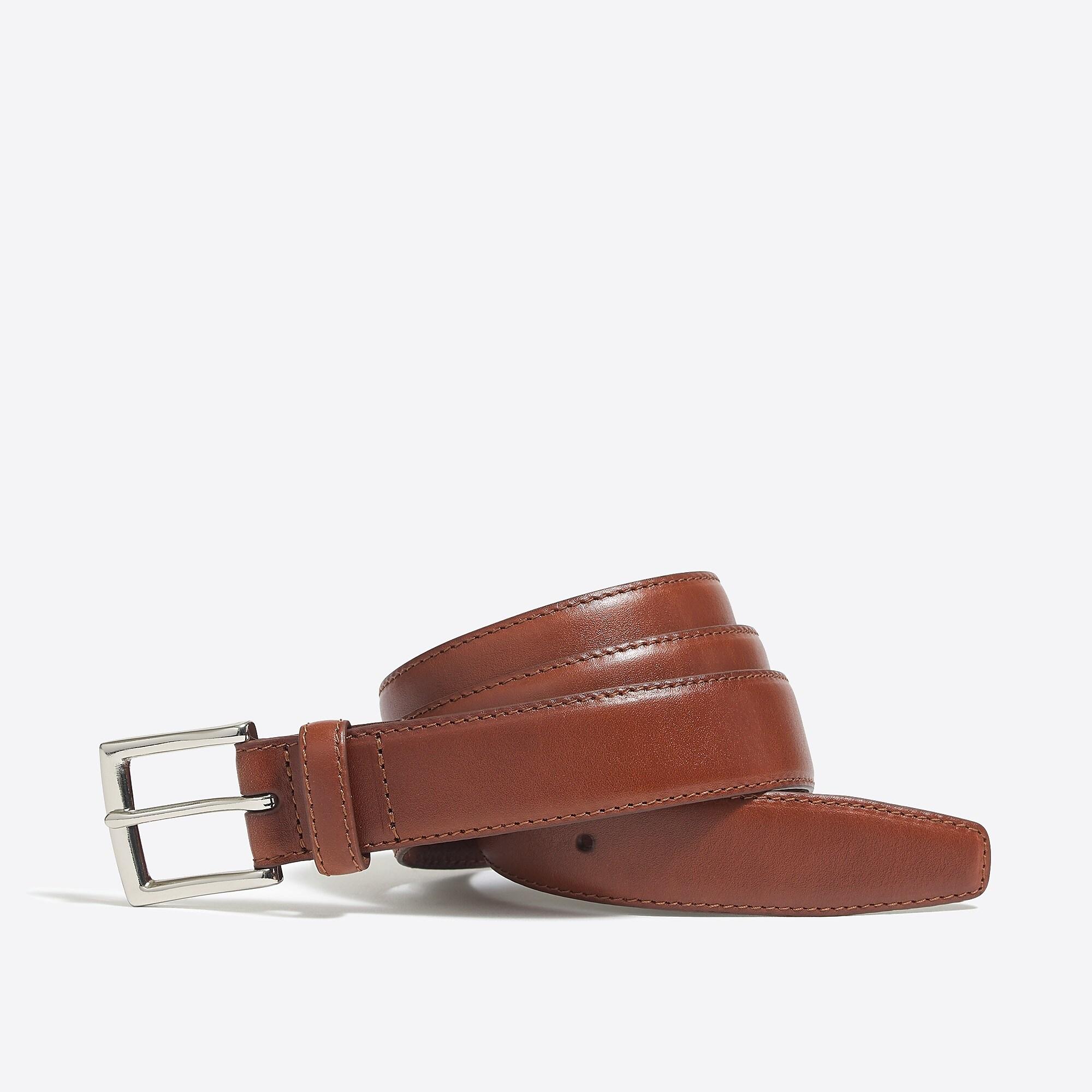 J.Crew Classic Leather Dress Belt in Brown for Men - Lyst