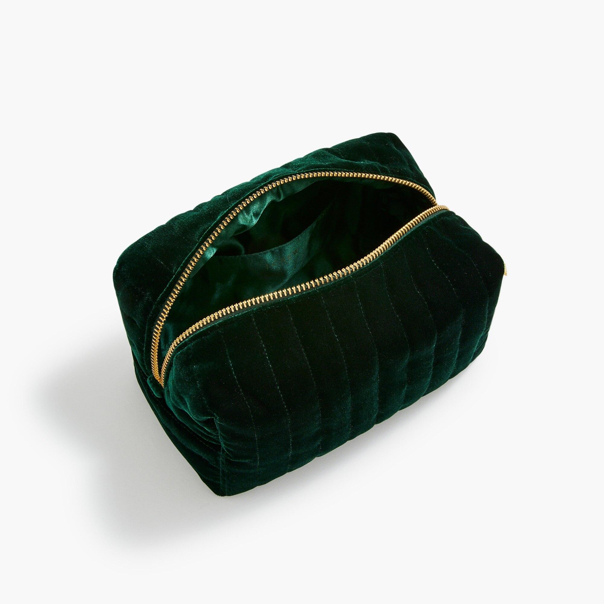J.Crew Velvet Pouch in Green Lyst