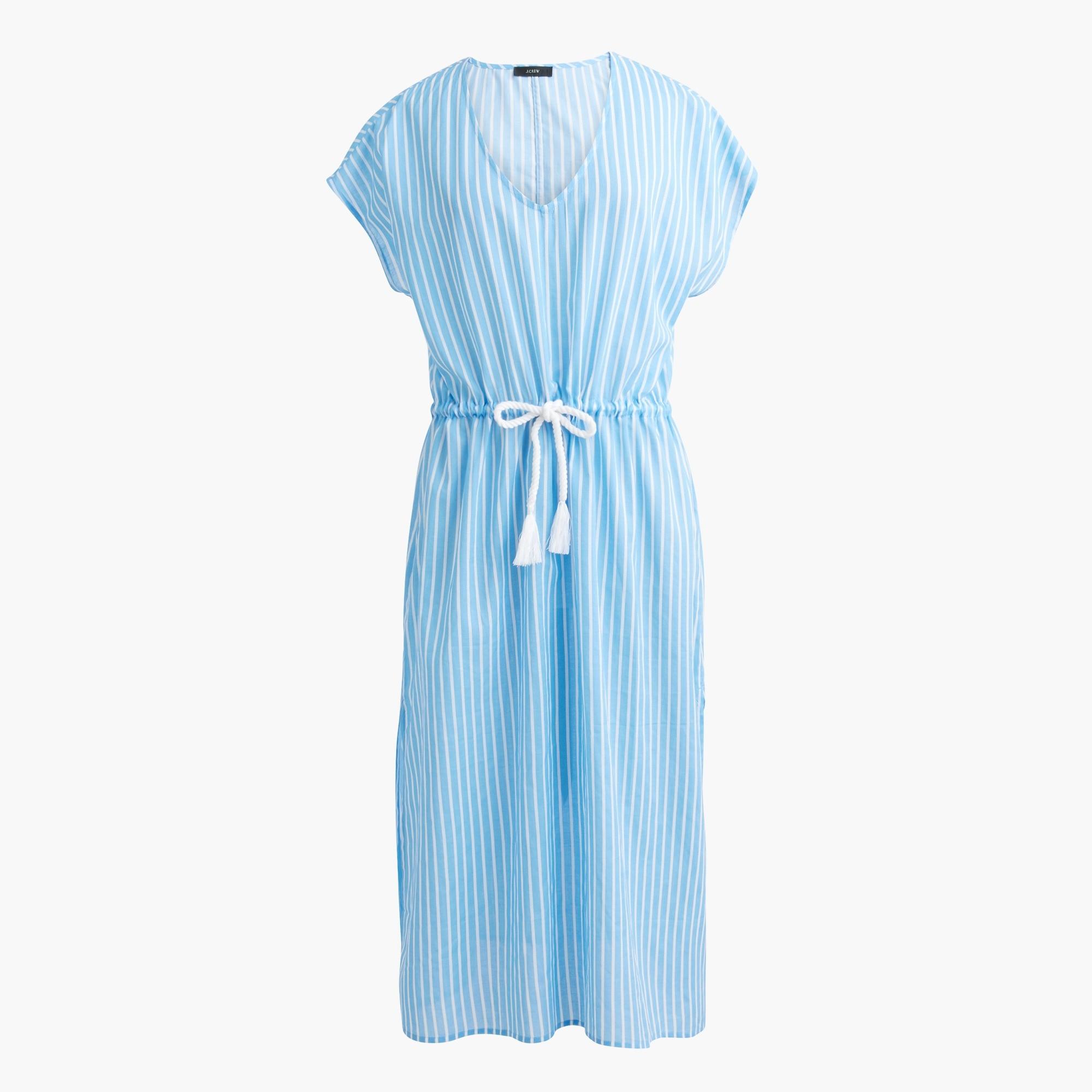 J.Crew Coverup Dress With Rope Tie in Blue Lyst