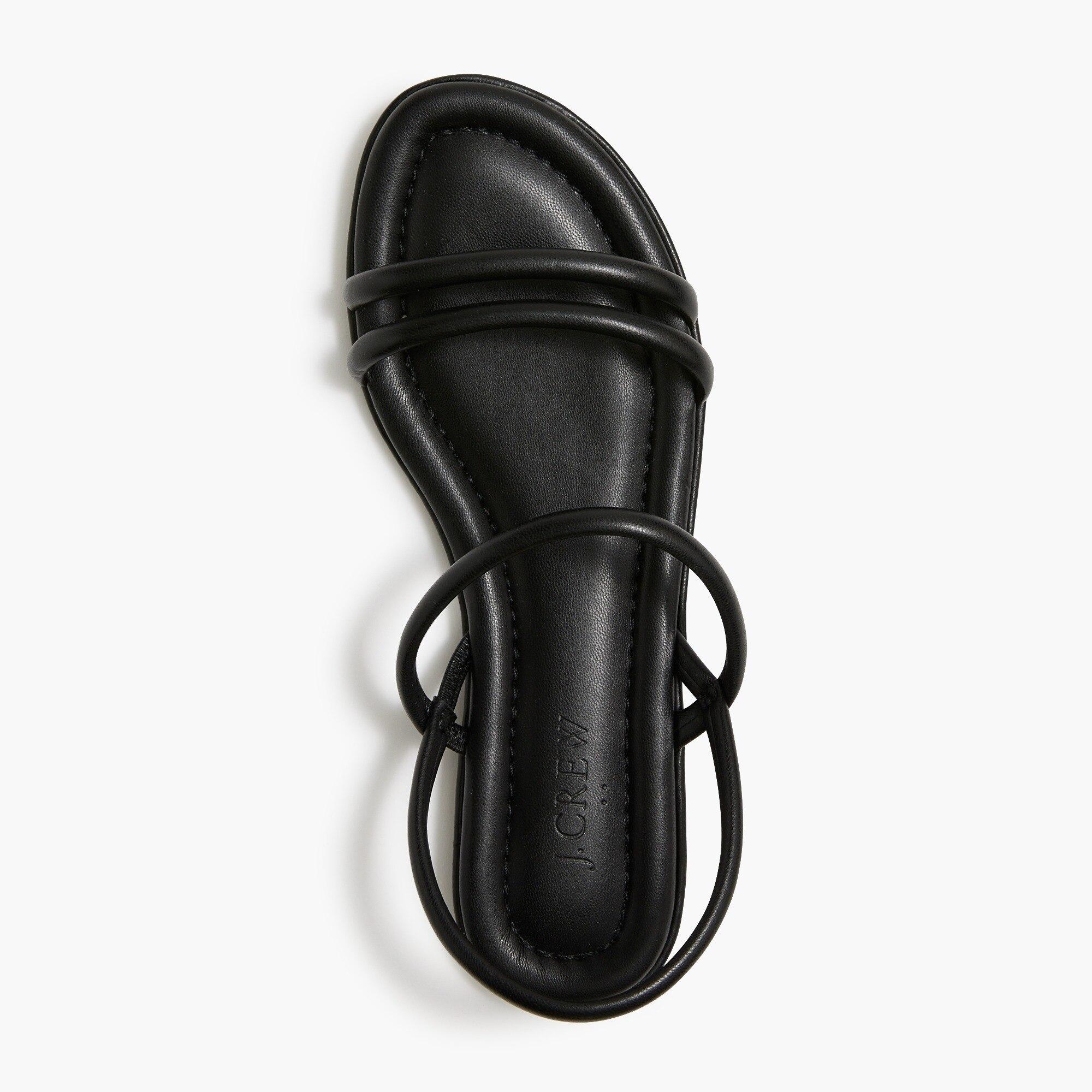 J.Crew Tubular strap Sandals in Black Lyst