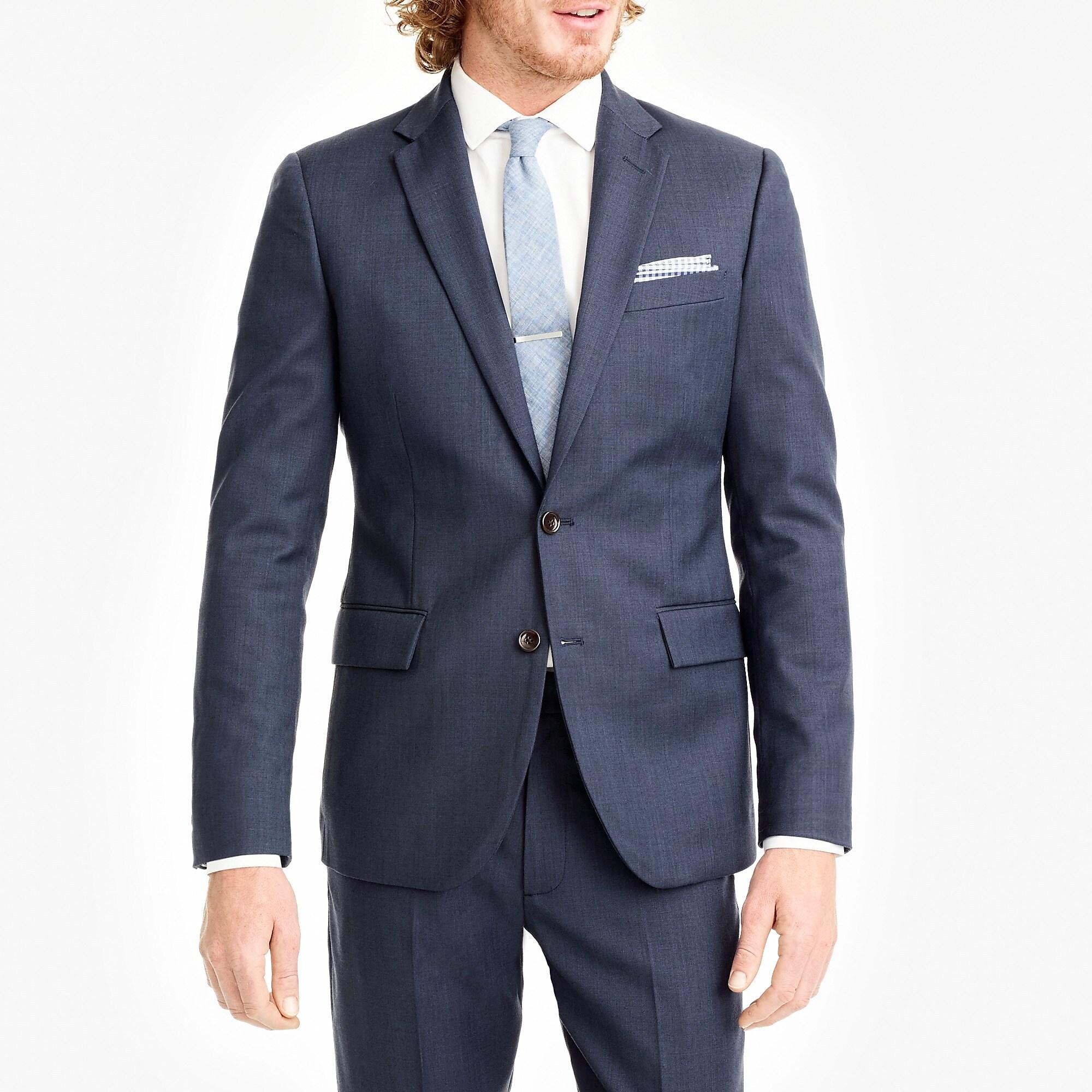 J.Crew Classic-fit Thompson Suit Jacket In Worsted Wool in Navy (Blue