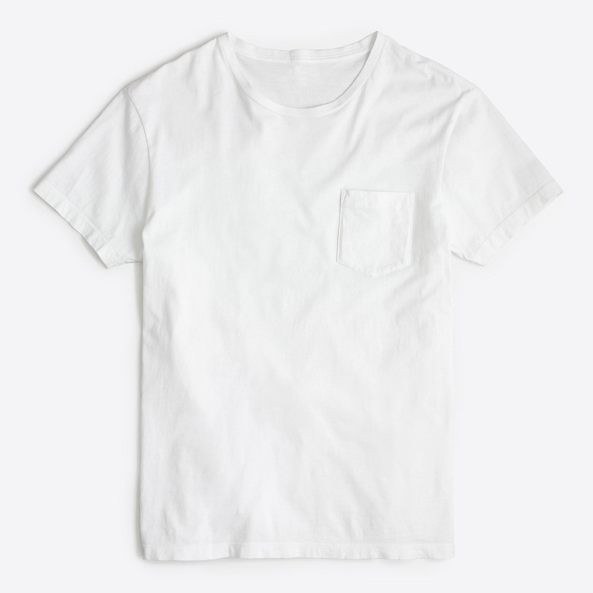 J.Crew Cotton Slim Washed Jersey Pocket Tshirt in White for Men Lyst