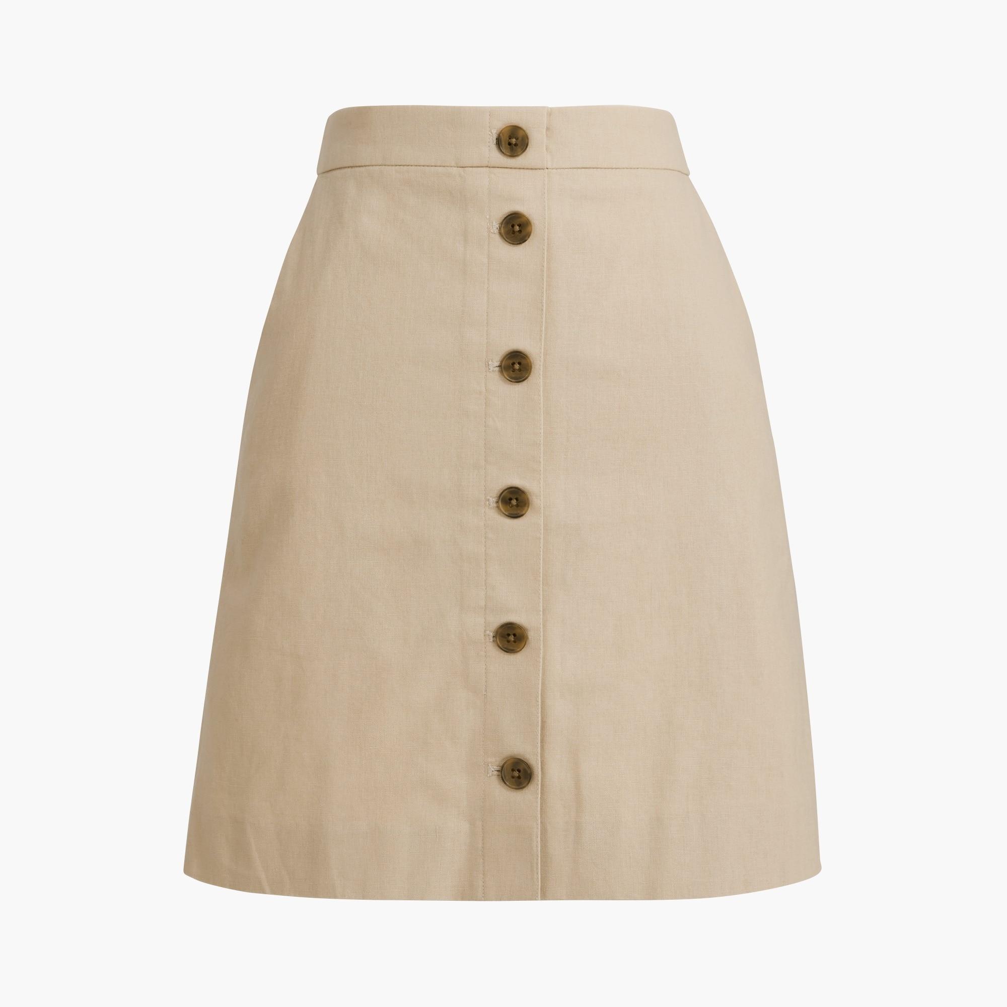 Linen skirt top j crew