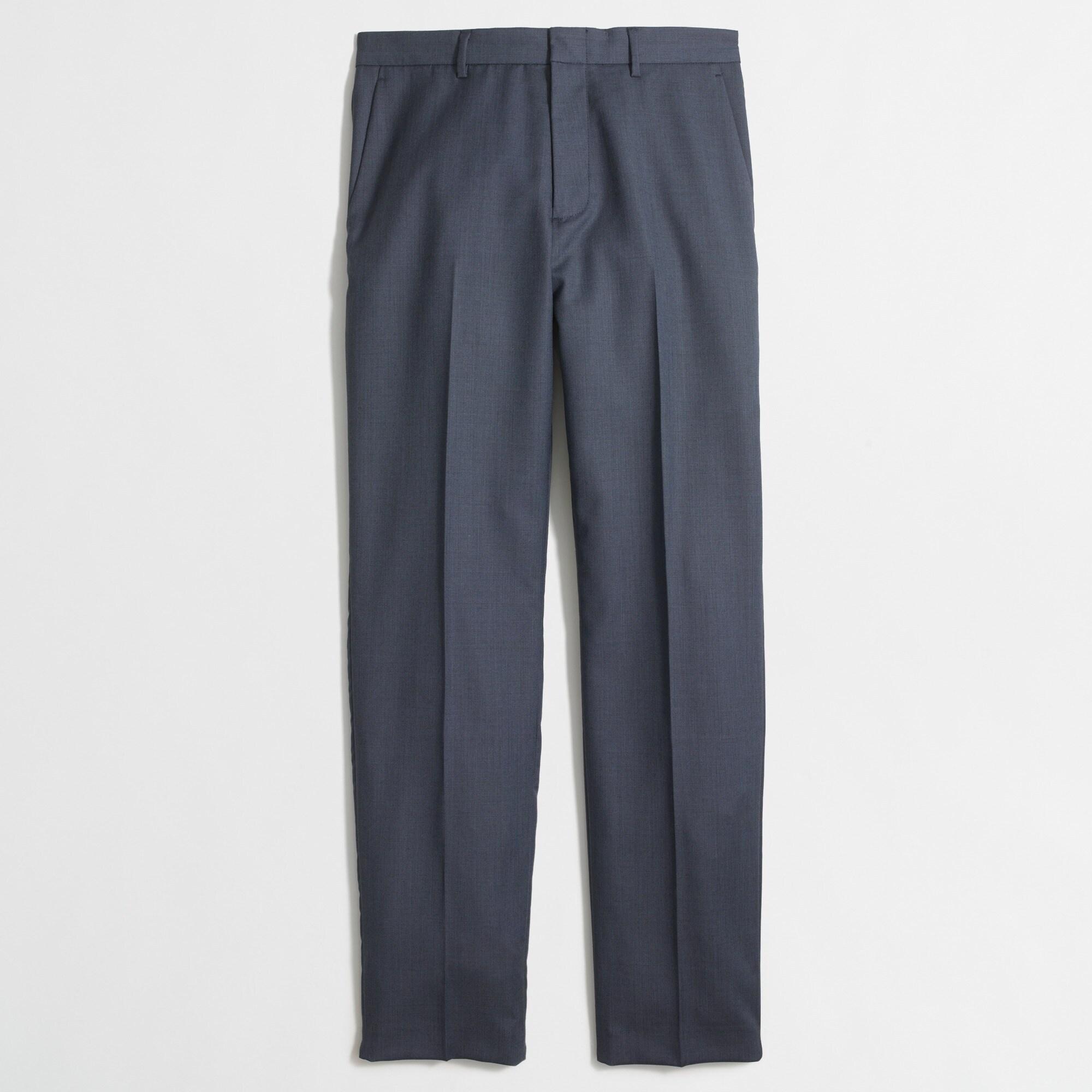 J.Crew Classicfit Thompson Suit Pant In Worsted Wool in Navy (Blue