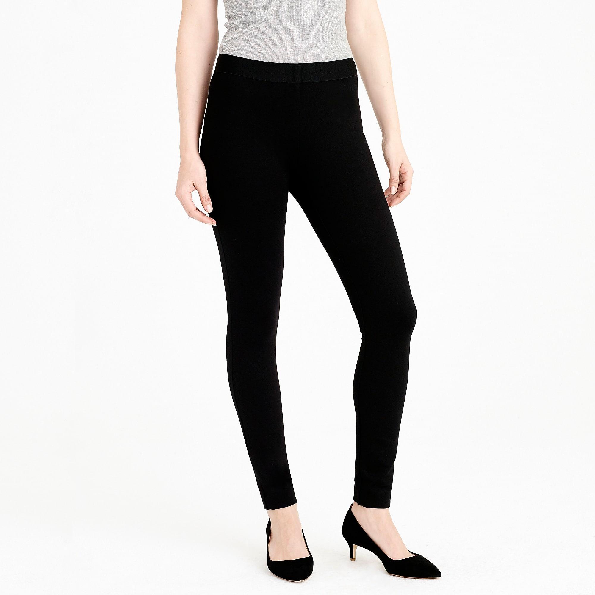 J.Crew Synthetic Gigi Pant With Sidezip Closure In Ponte in Black Lyst