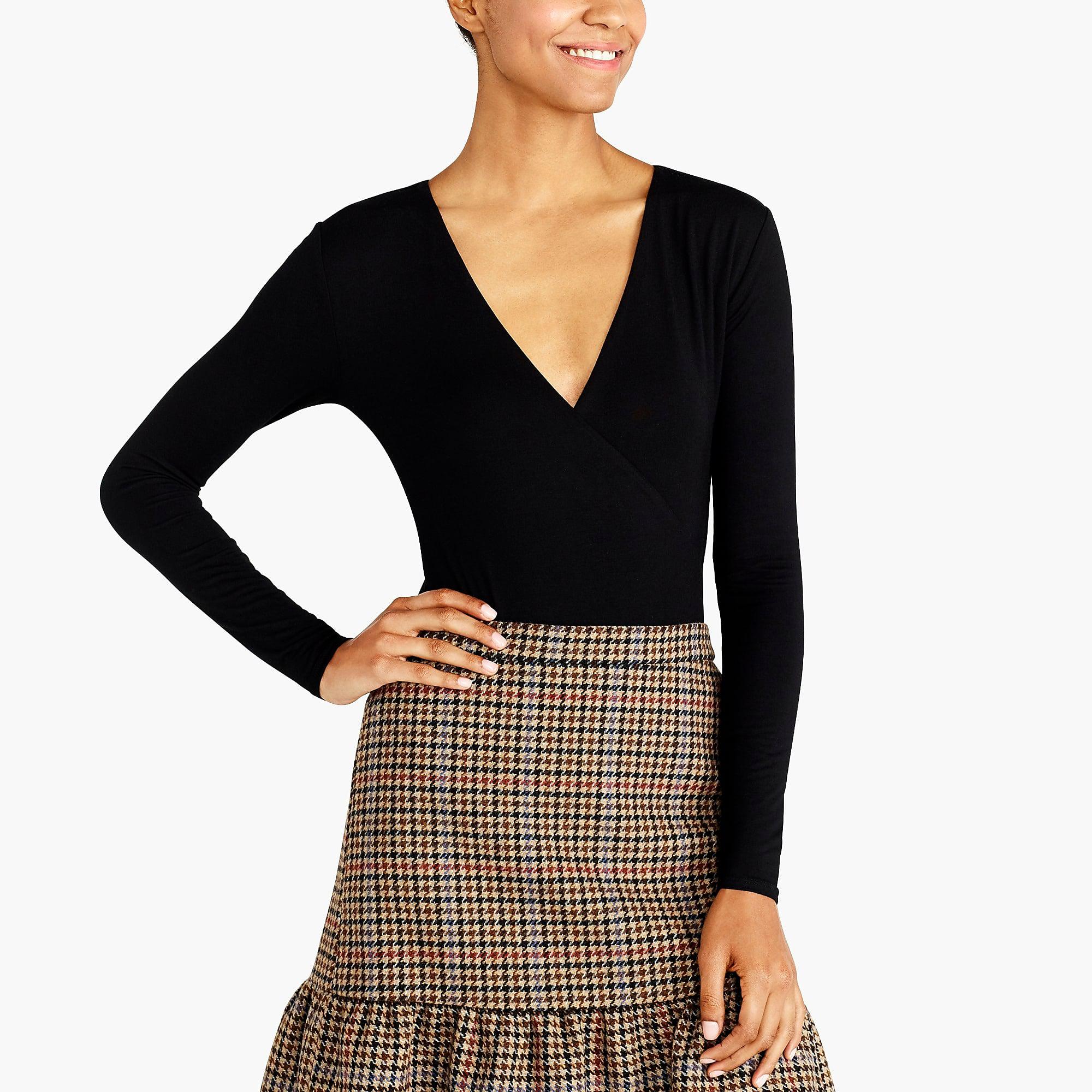 j crew black bodysuit