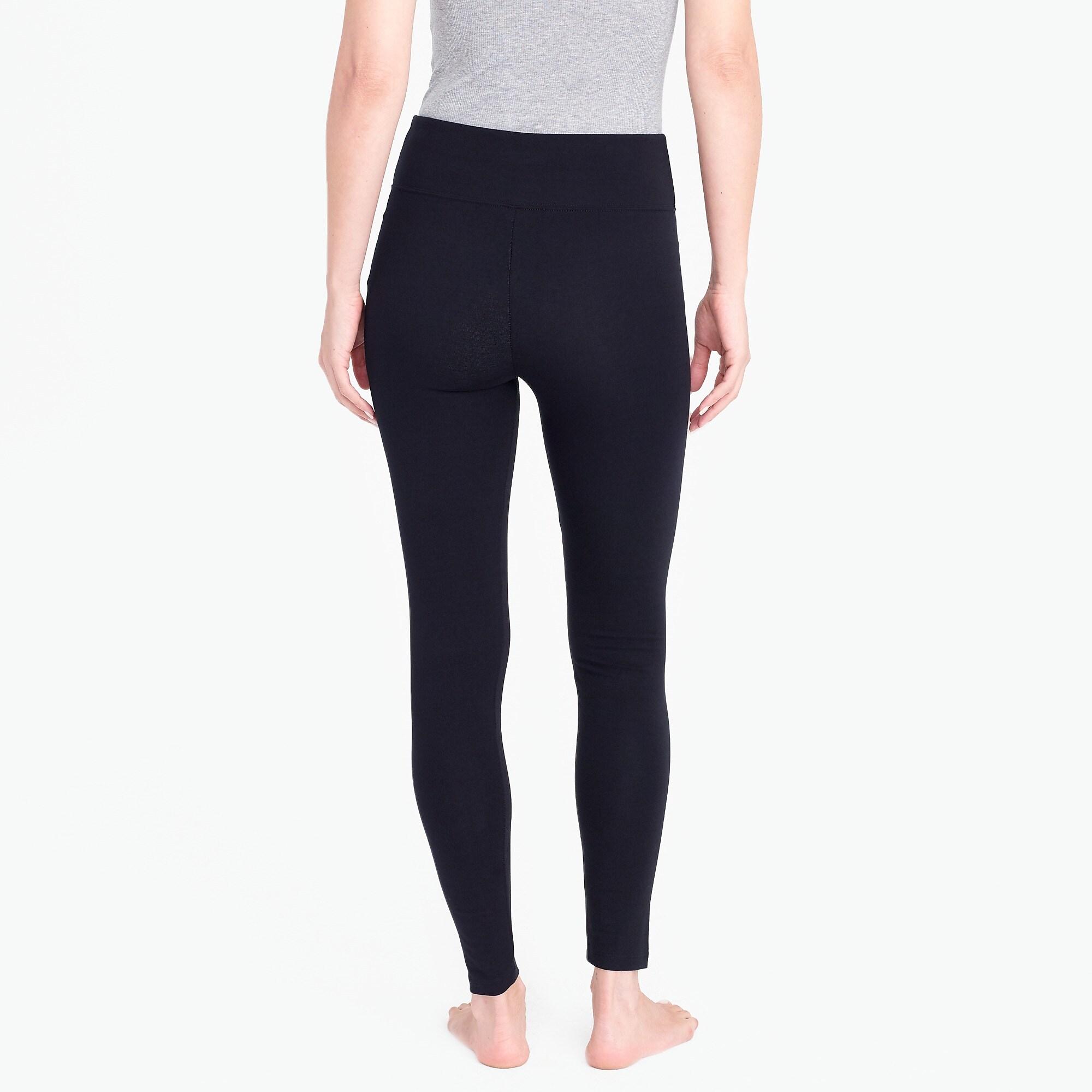 J.Crew Cotton Weekend leggings in Black Lyst