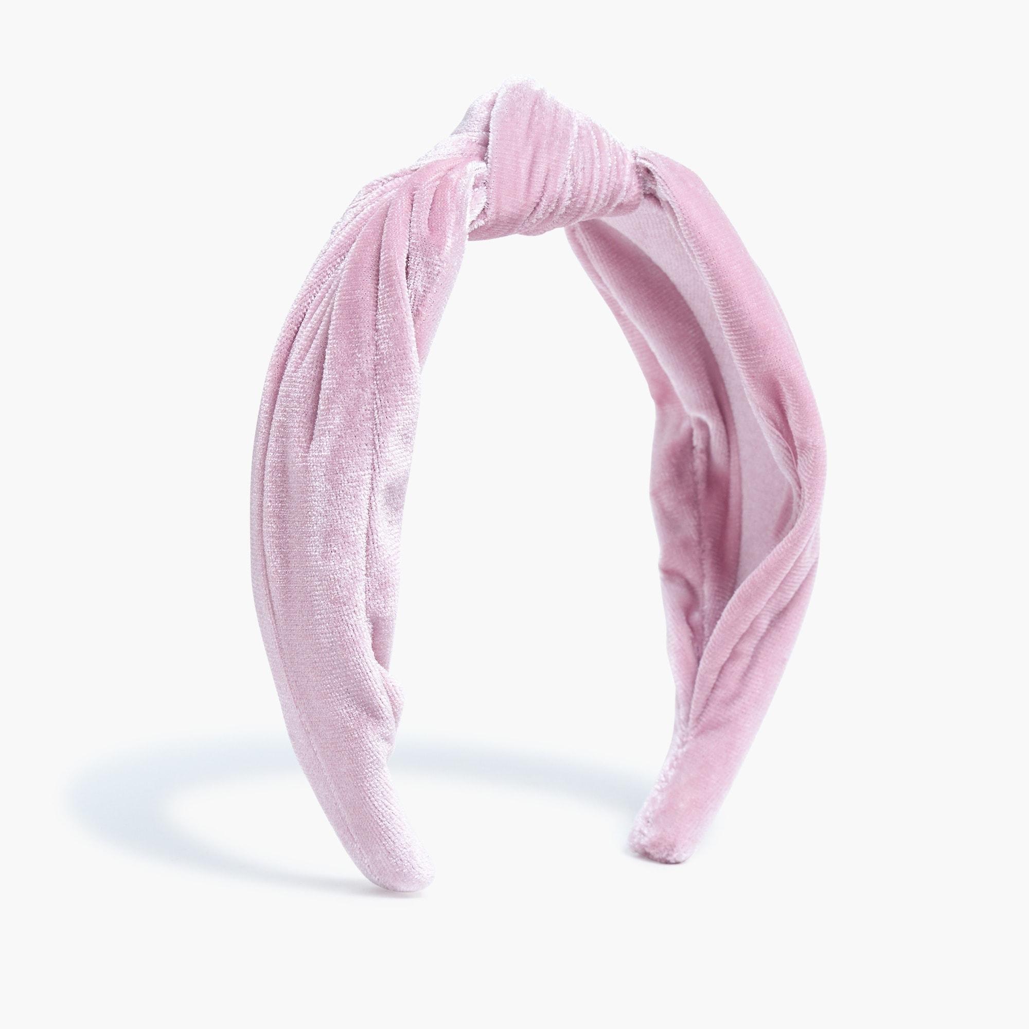 J.Crew Velvet Knot Headband in Pink - Lyst