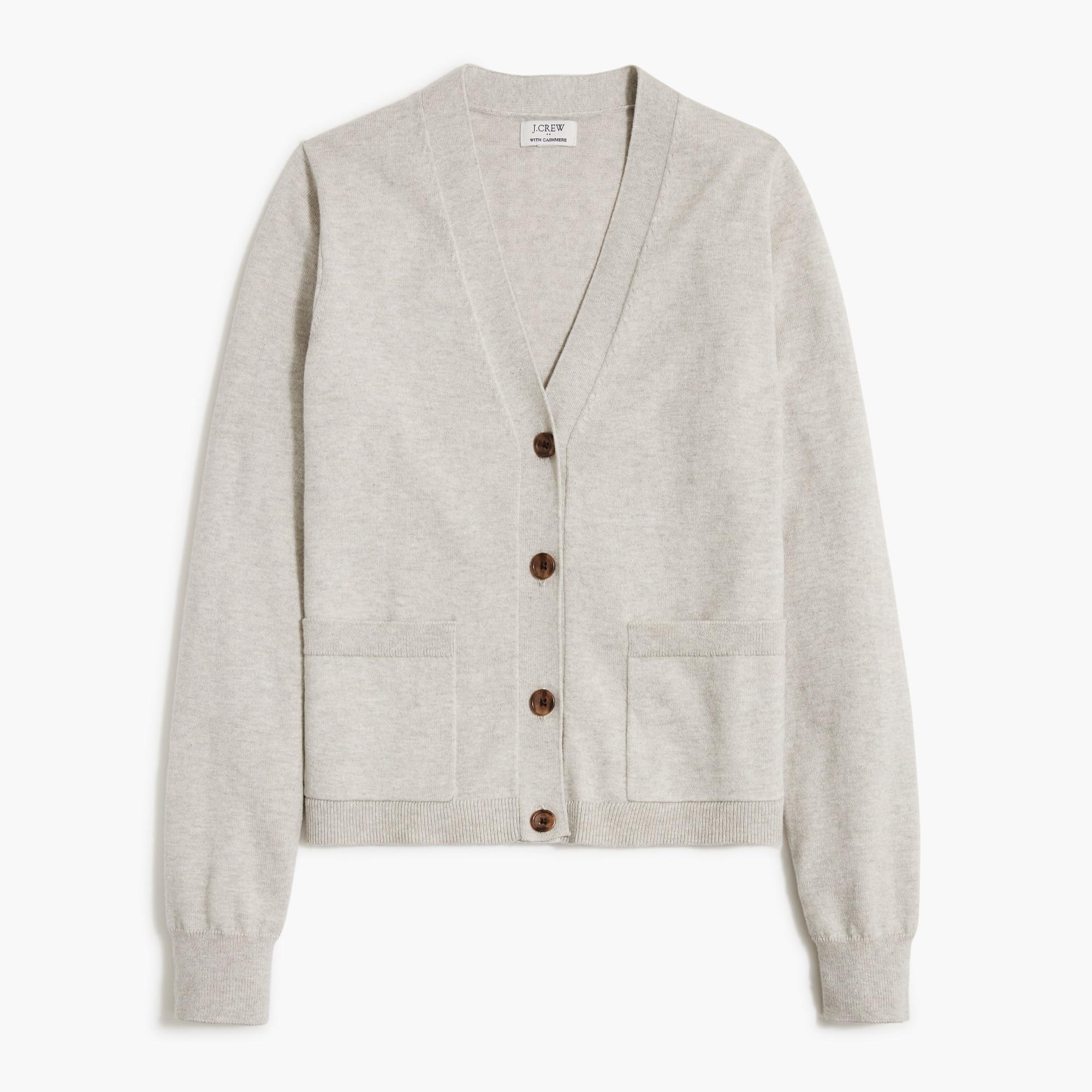 j crew v neck cotton cashmere cardigan sweater