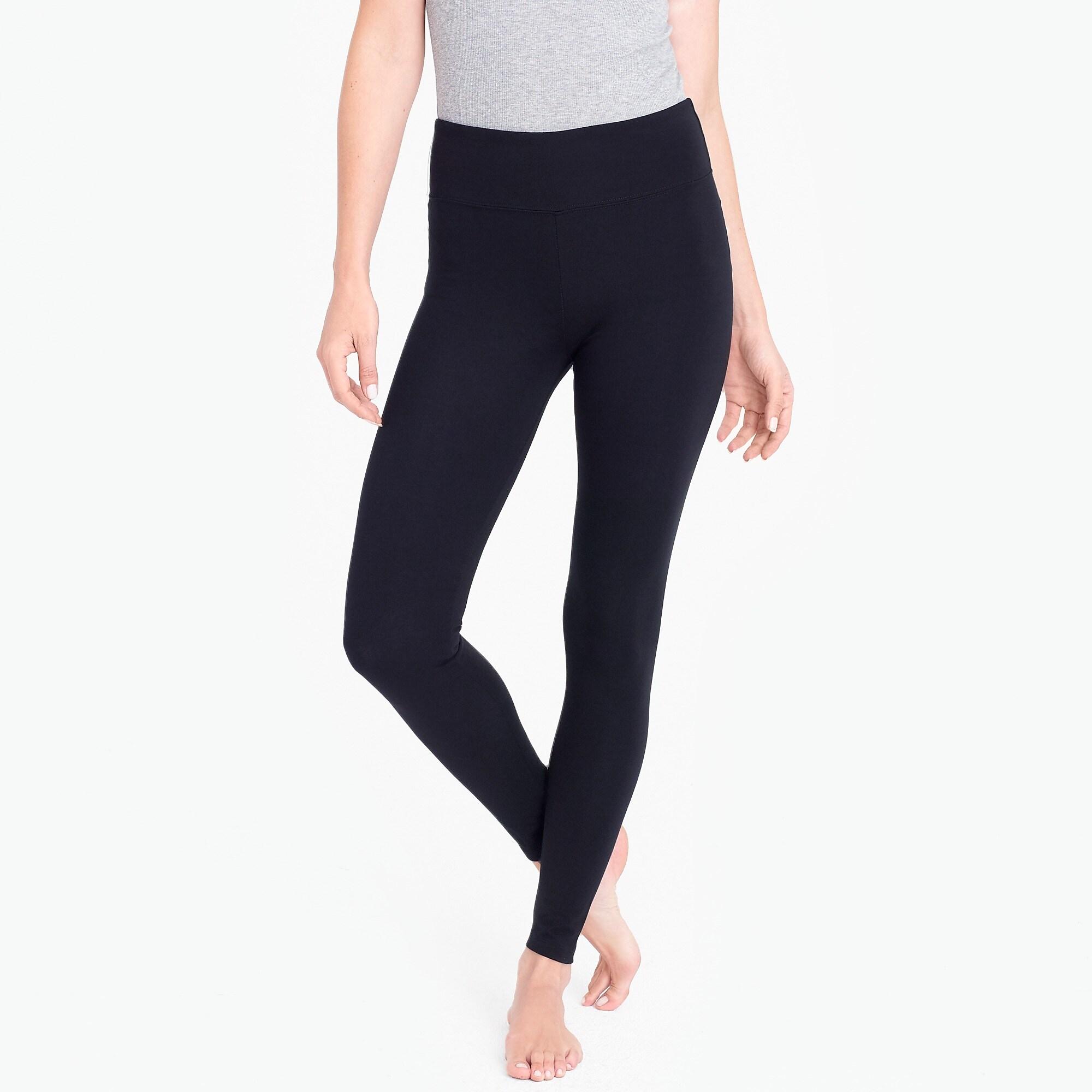 J.Crew Cotton Weekend leggings in Black Lyst
