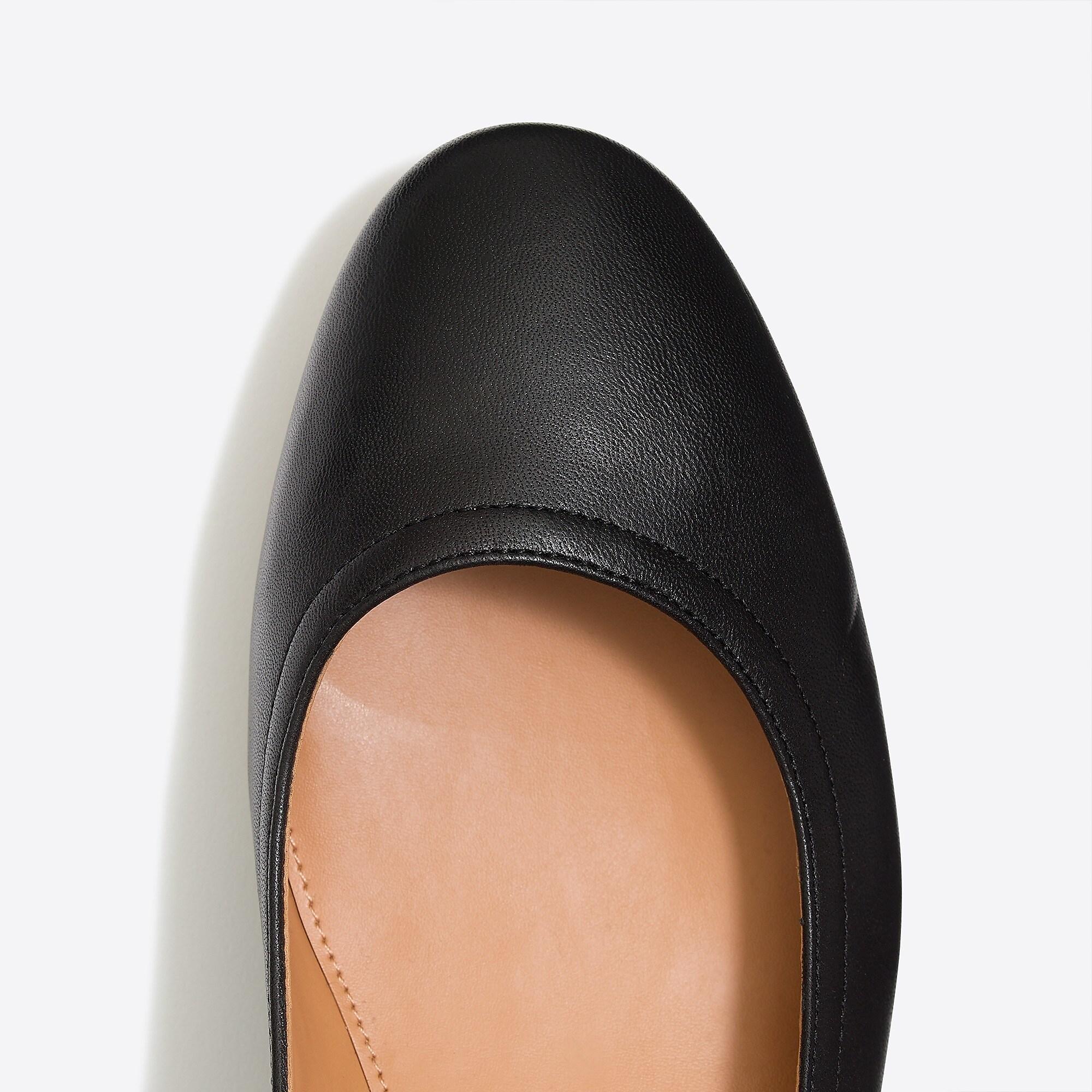 anya leather block heels