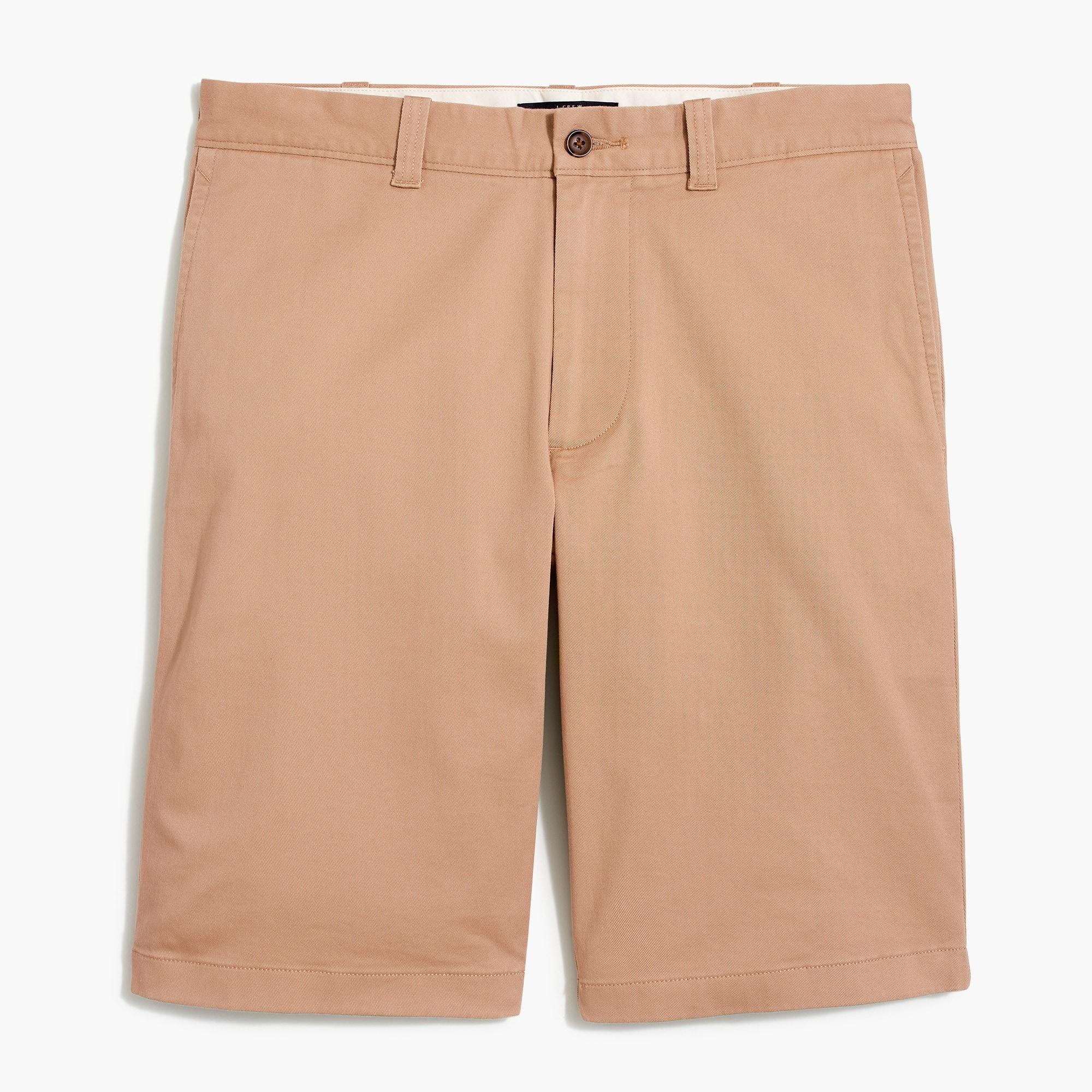 flex khaki shorts