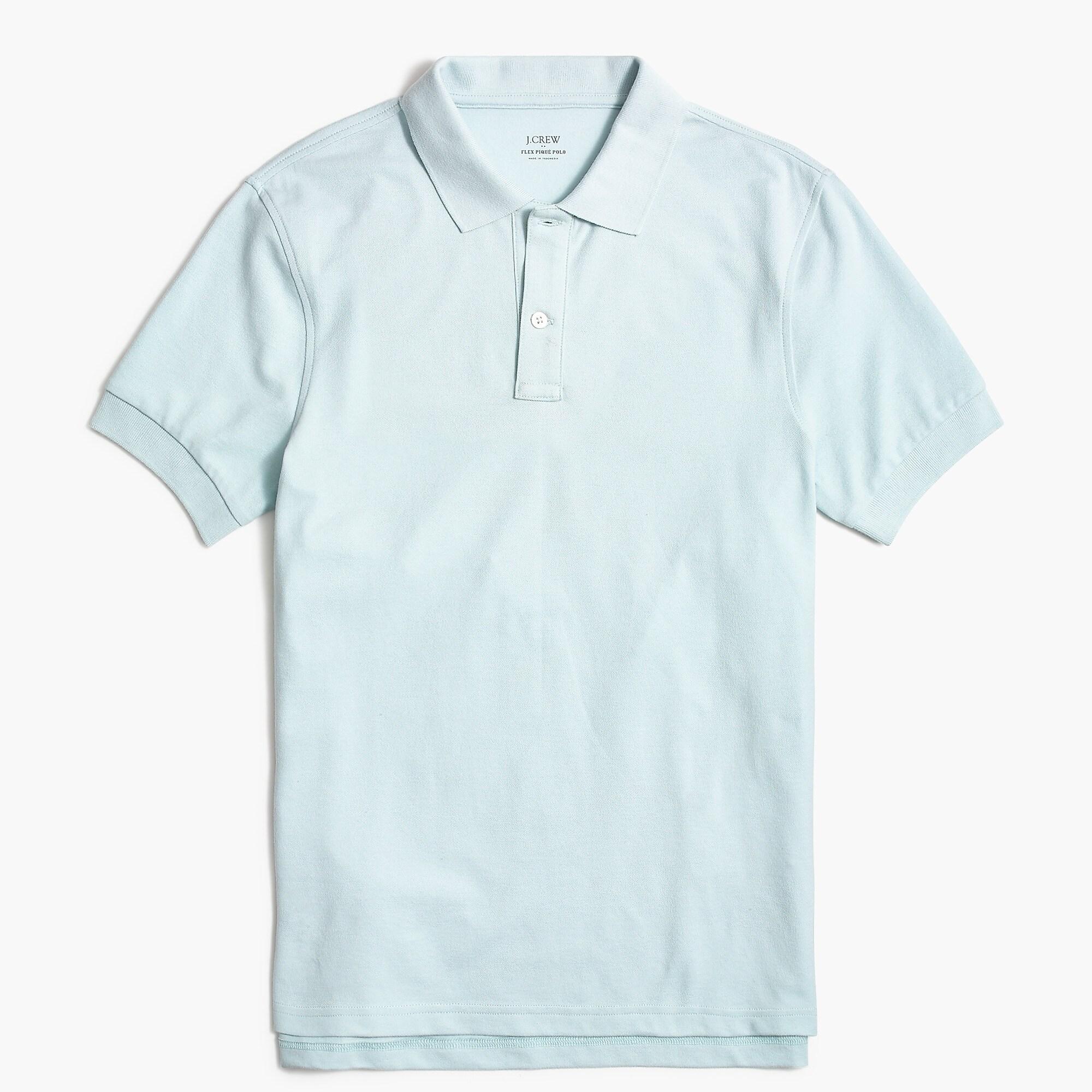 J.Crew Cotton Piqué Flex Polo Shirt in Blue for Men Lyst