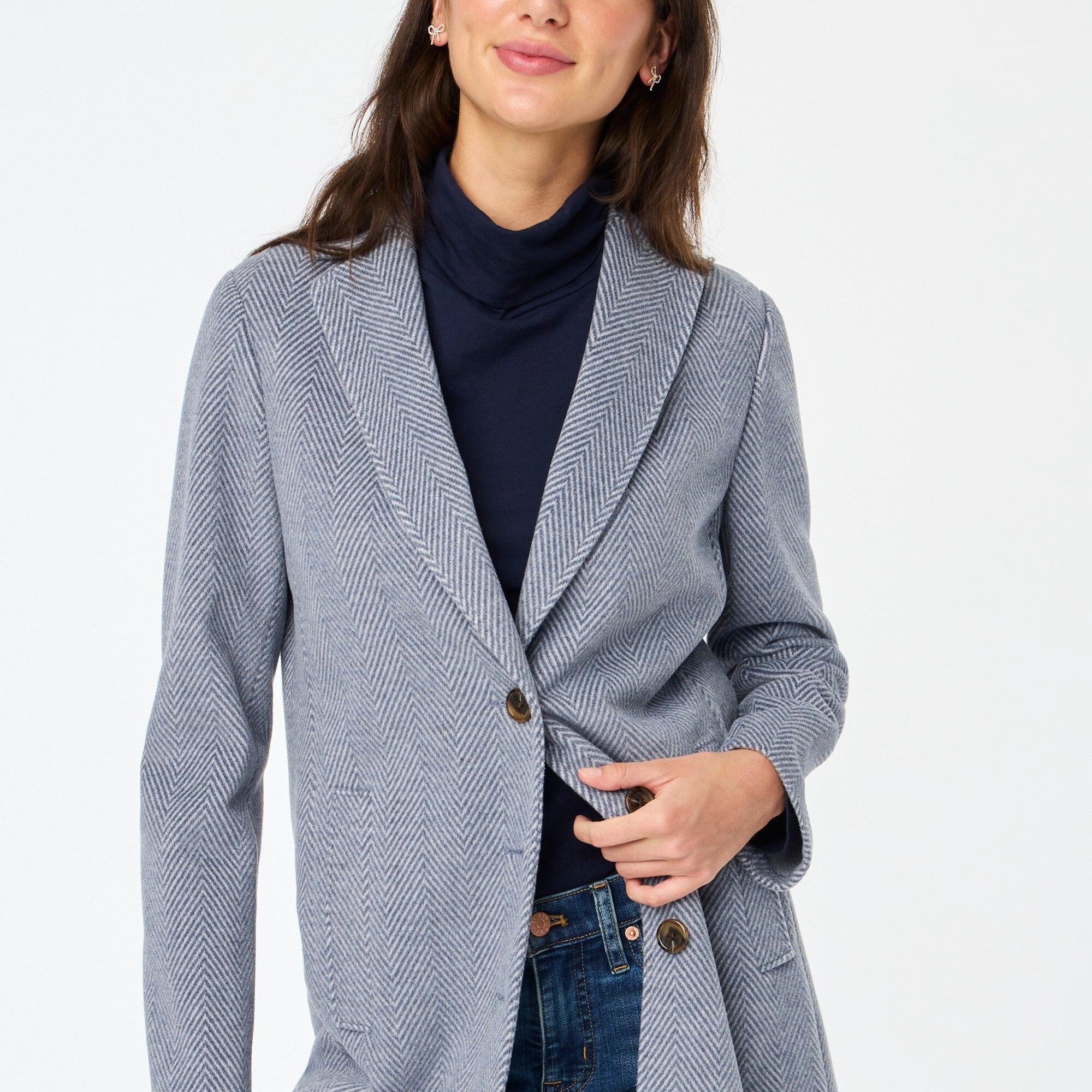 J crew sales herringbone topcoat