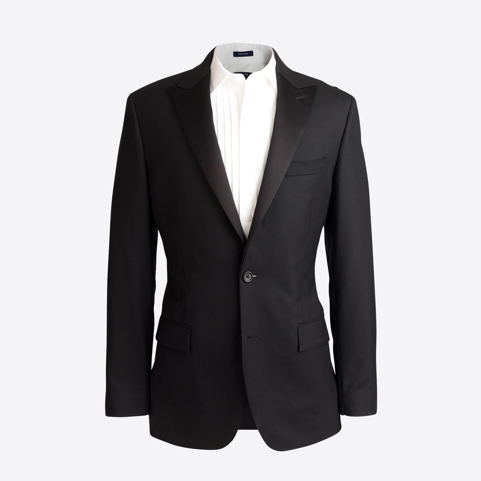 J.Crew Thompson Peaklapel Tuxedo Jacket In Wool in Black for Men Lyst