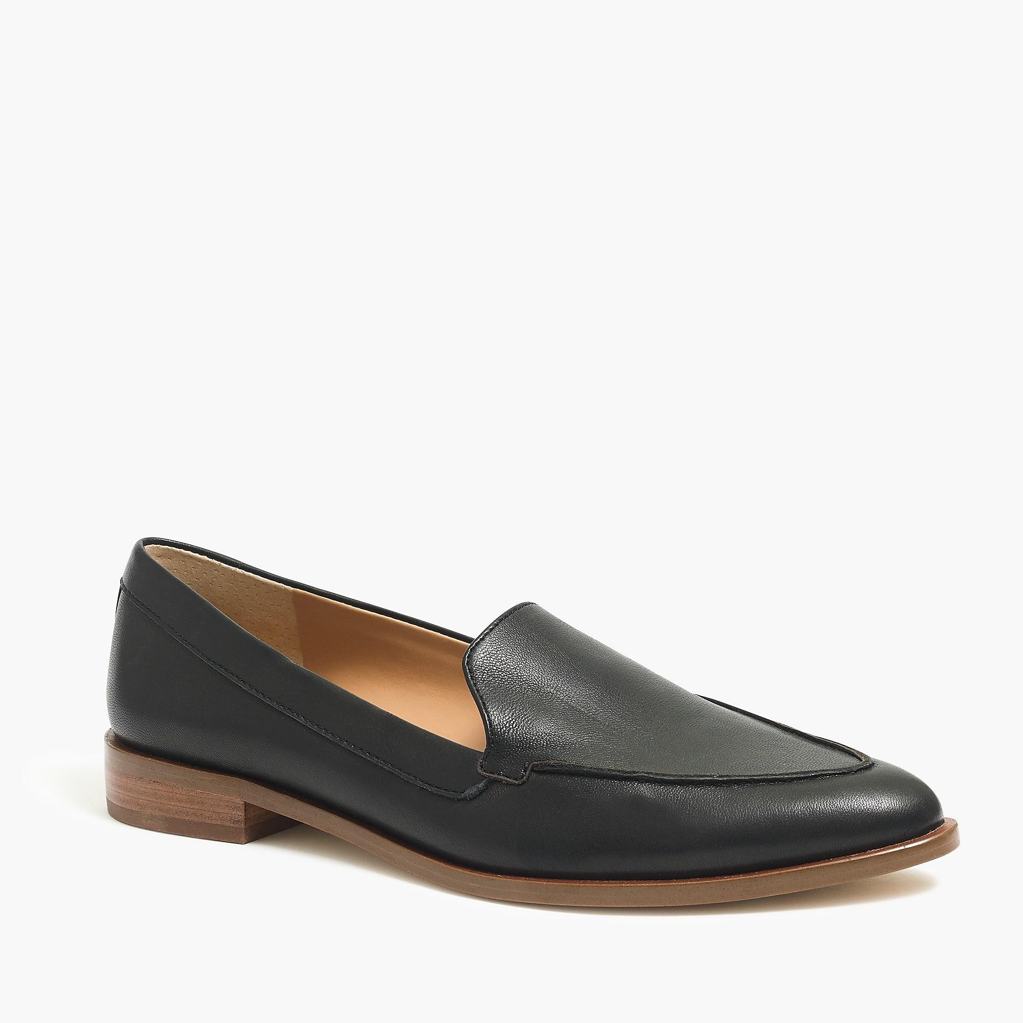 flat heel loafers