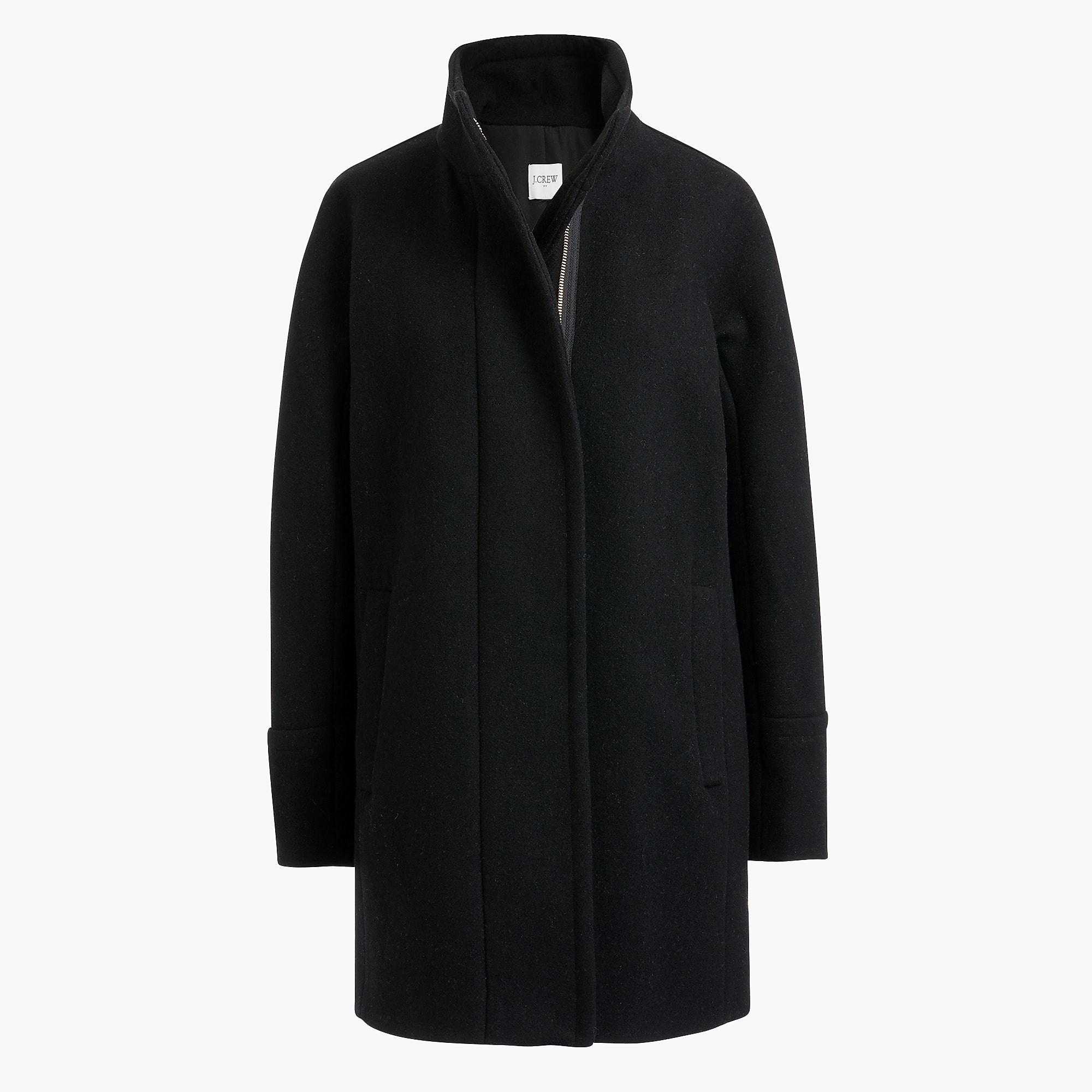 J.Crew Wool New City Coat in Black Lyst