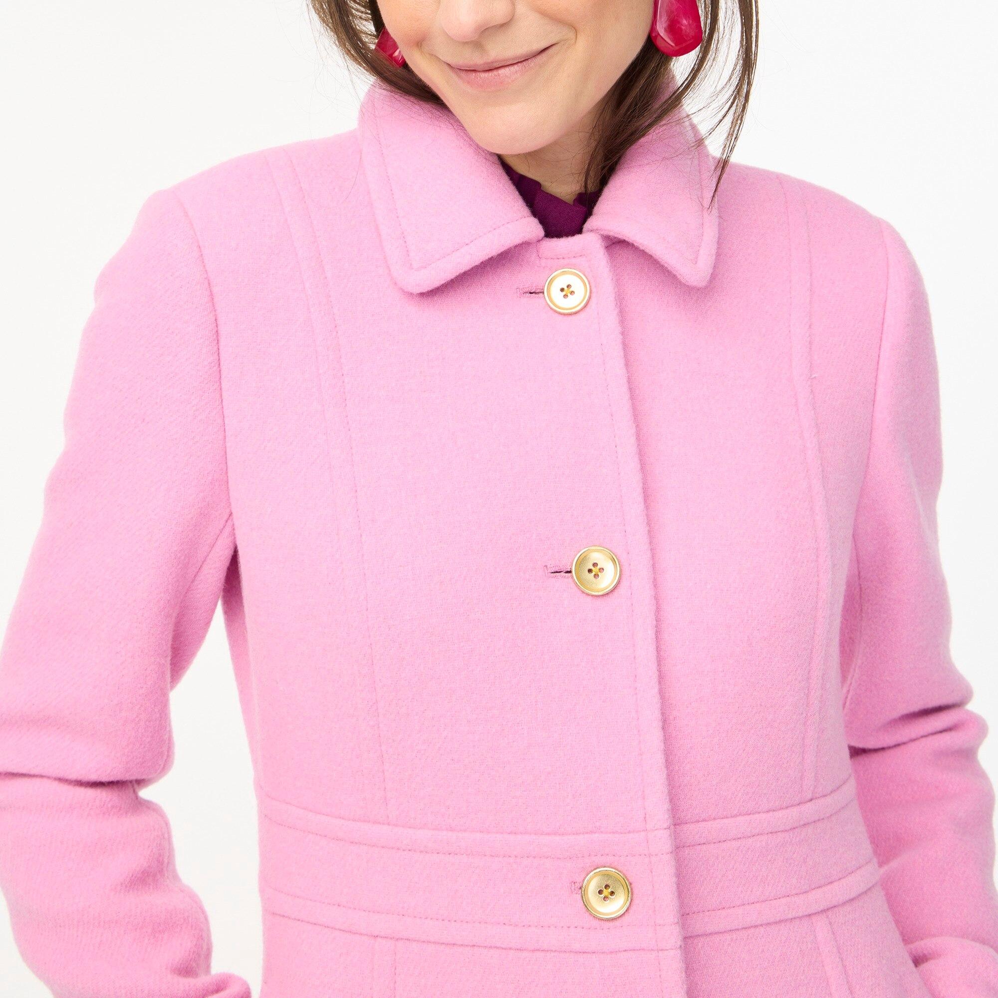 J crew lady day coat cheap pink
