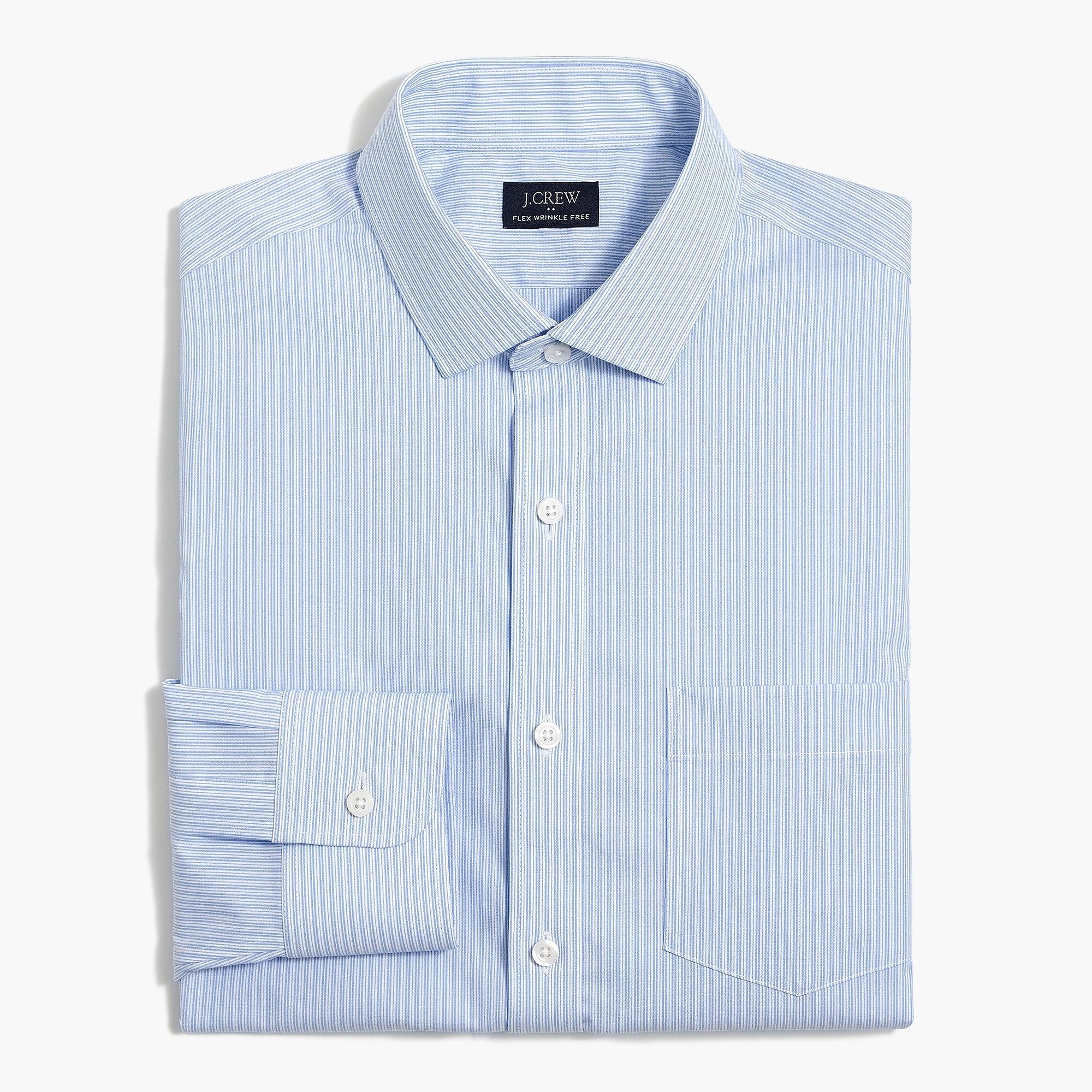 J.Crew Slim Thompson Flex Wrinklefree Dress Shirt in Blue for Men Lyst