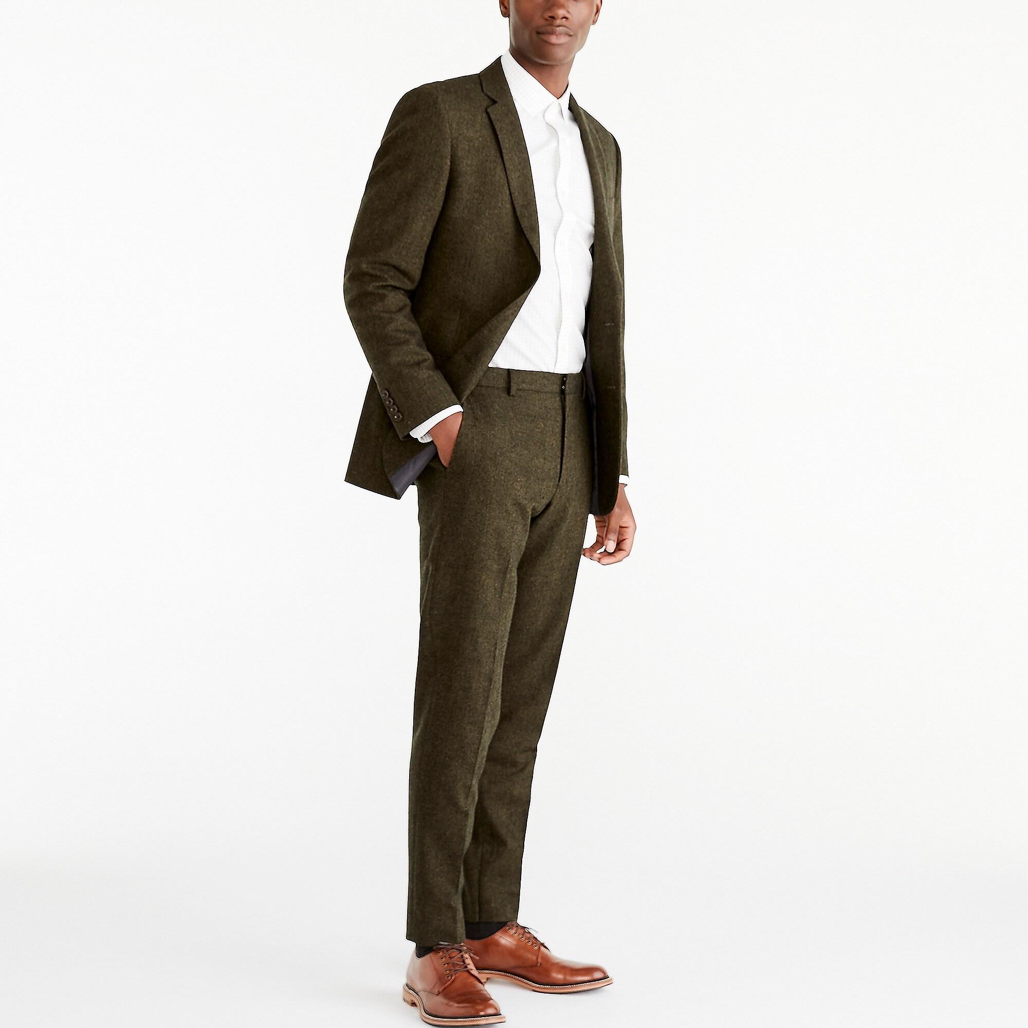 J.Crew Slim-fit Thompson Suit Jacket In Donegal Wool in Green for Men