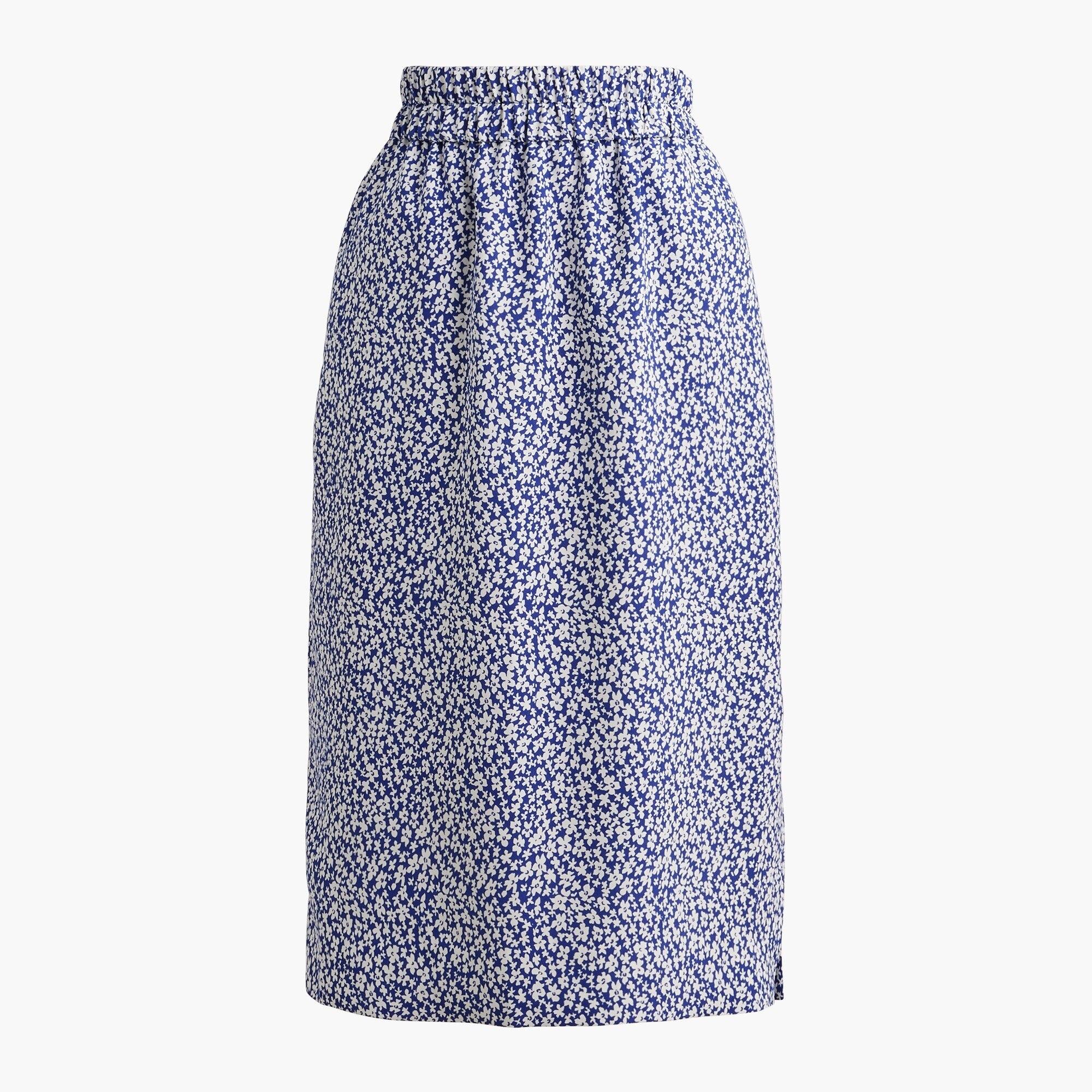 J.Crew Pullon Skirt in Blue Lyst