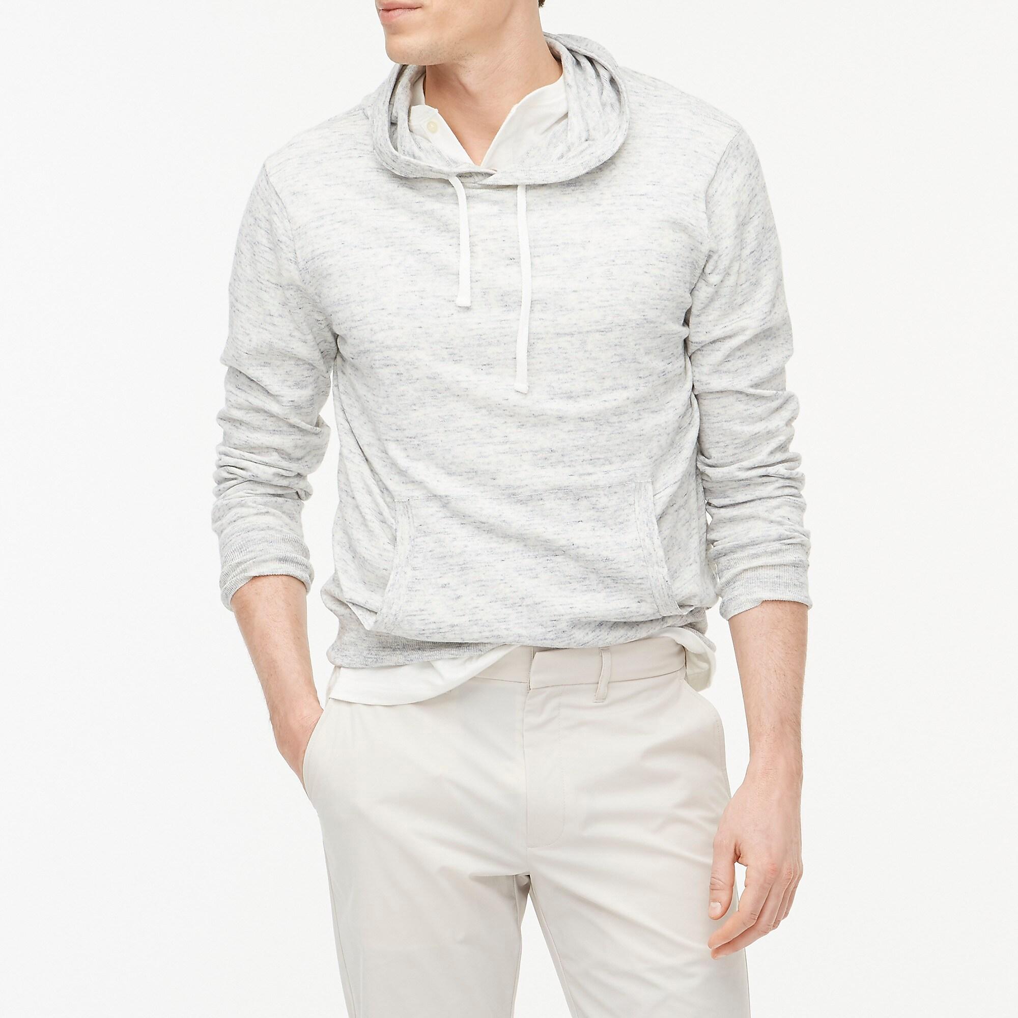 j crew cotton linen hoodie