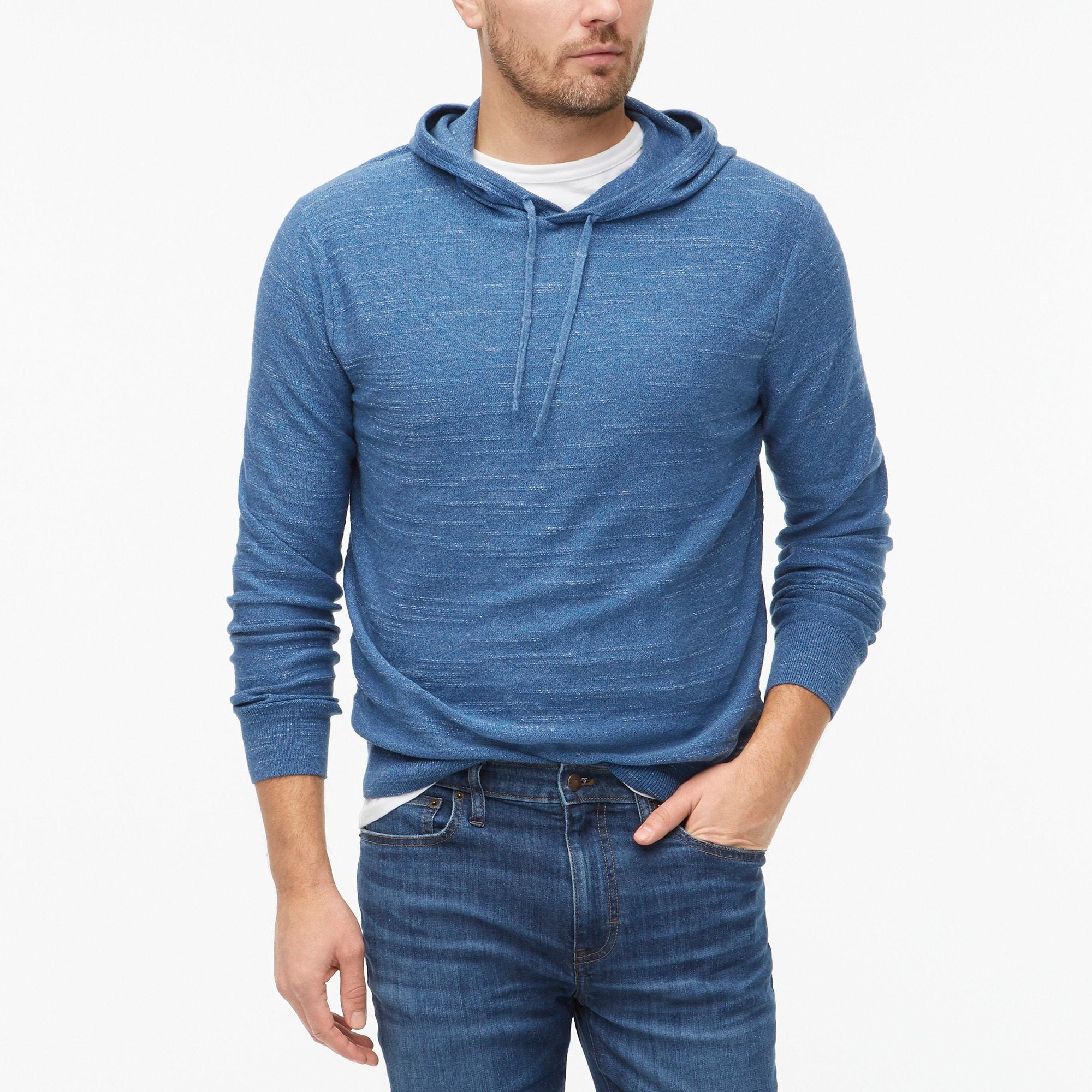 J.Crew Budded Cotton Pullover Hoodie in Blue for Men Lyst