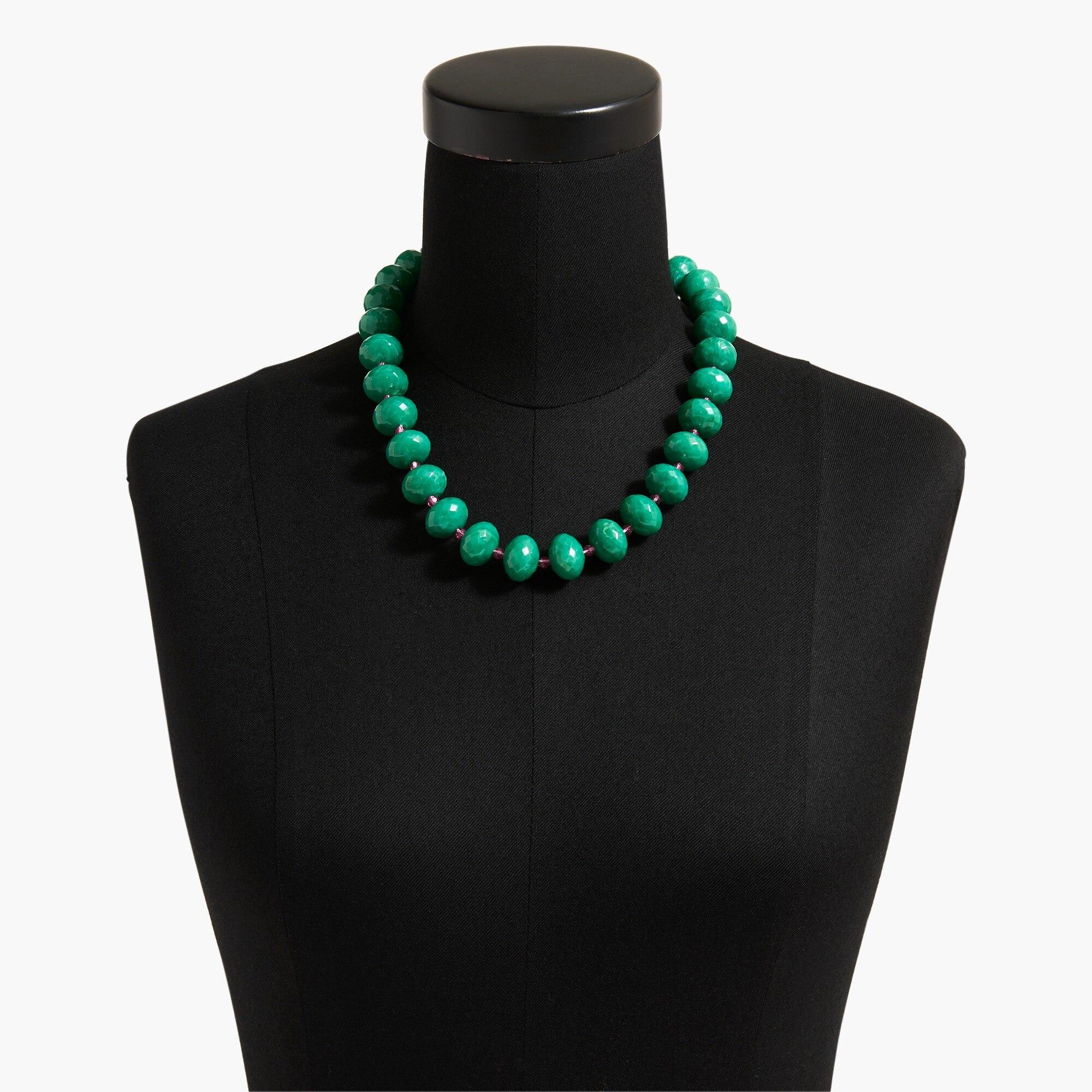 Big Chain Necklace Soft Green Mat – BOW19 Details - B2C