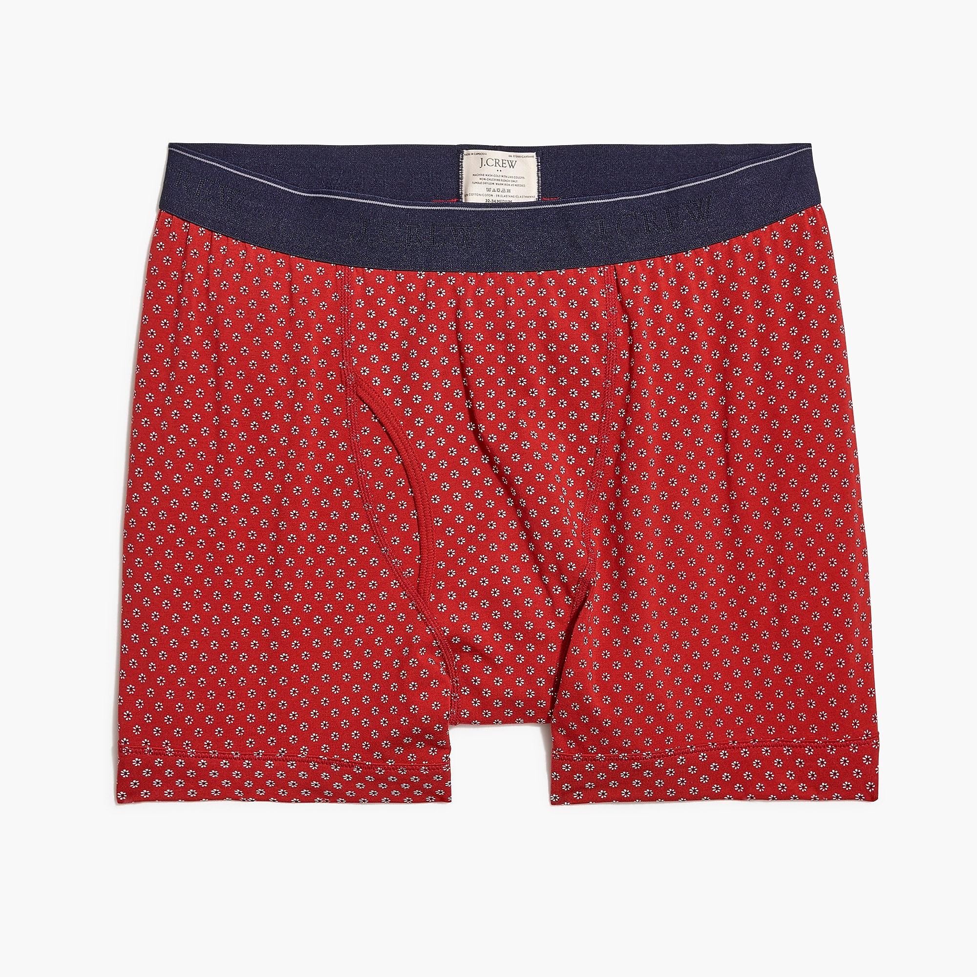 J.Crew Cotton Daisy Boxer Briefs in Red for Men - Lyst