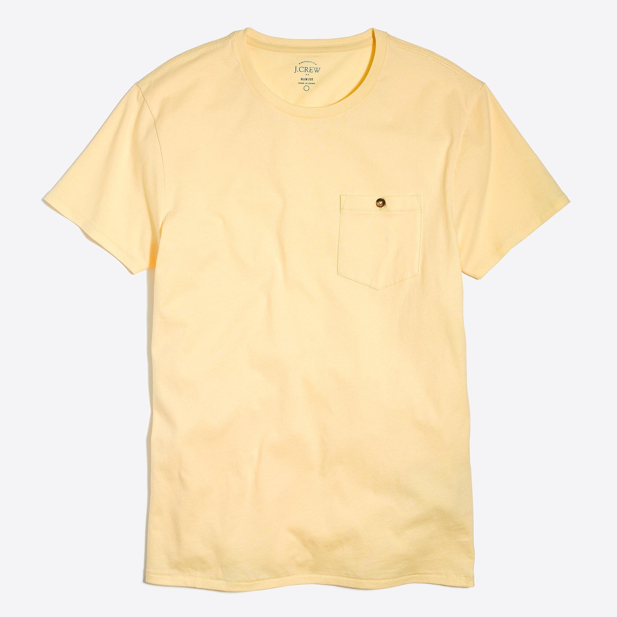 j crew slim washed pocket tee