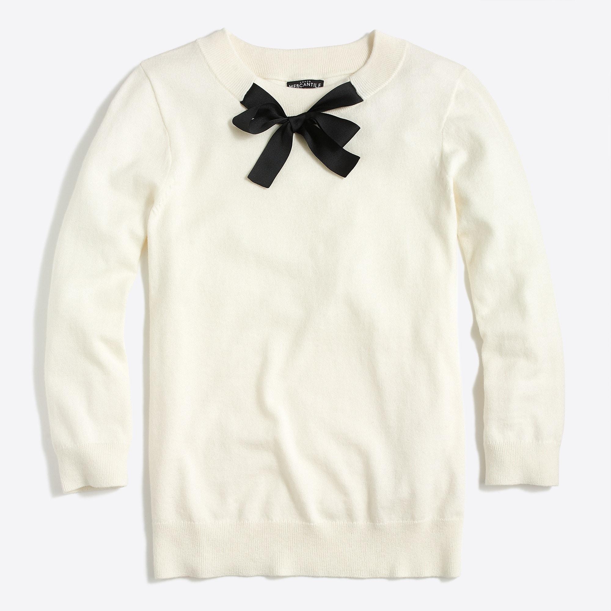 J.Crew Cotton Bow-neck Sweater in 