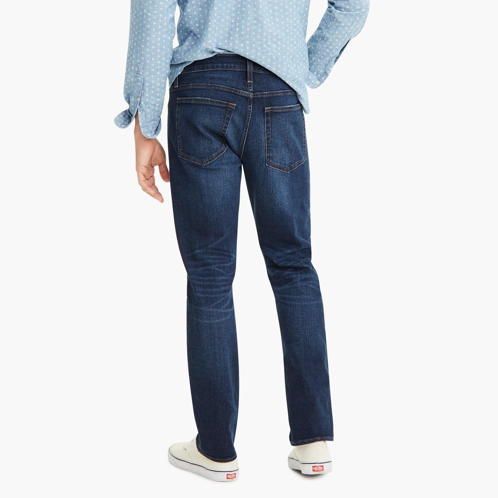 J.Crew Cotton Straight-fit Flex Jean In Dark Wash in Blue for Men - Lyst