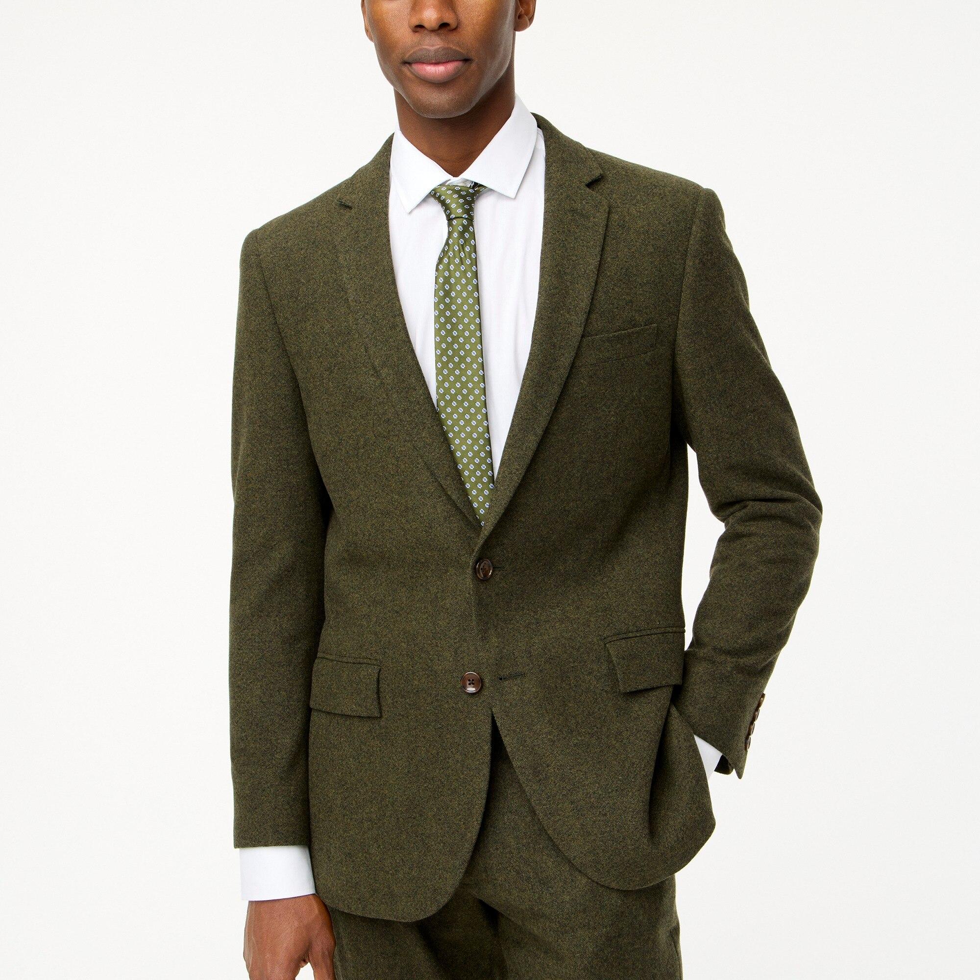 J.Crew Slim-fit Thompson Suit Jacket In Donegal Wool Blend in Green for Men  | Lyst