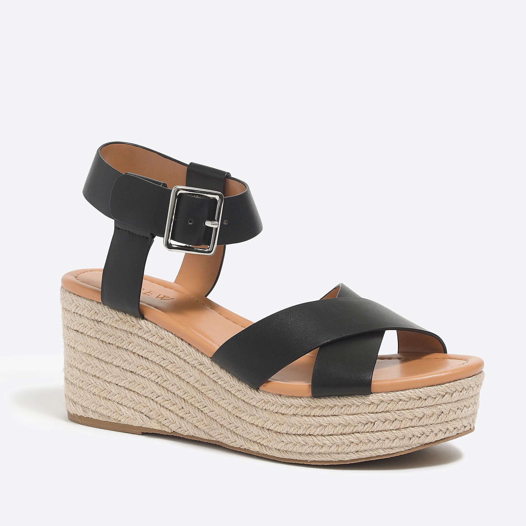 j crew factory espadrille wedges