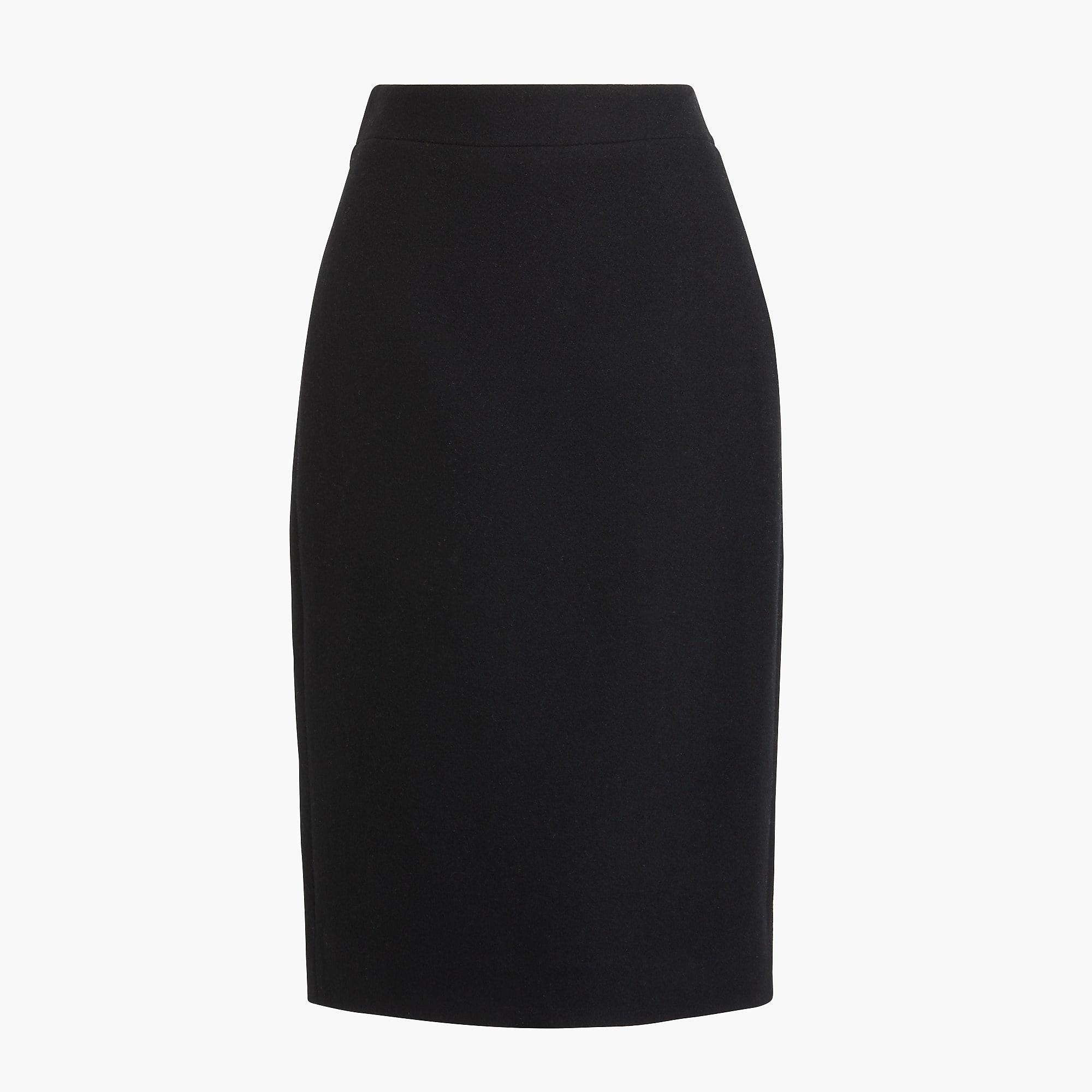 J.Crew Woolblend Pencil Skirt in Black Lyst