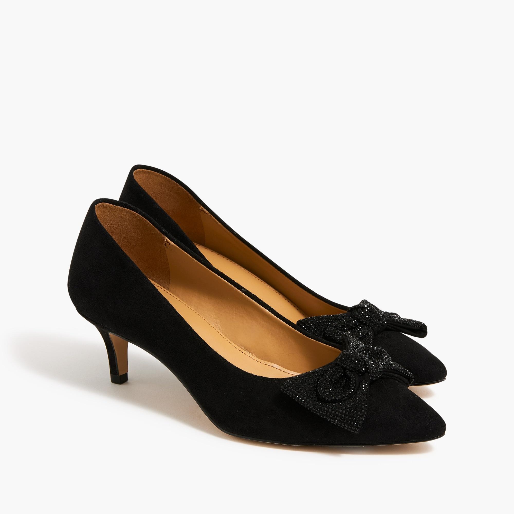 bow kitten heels
