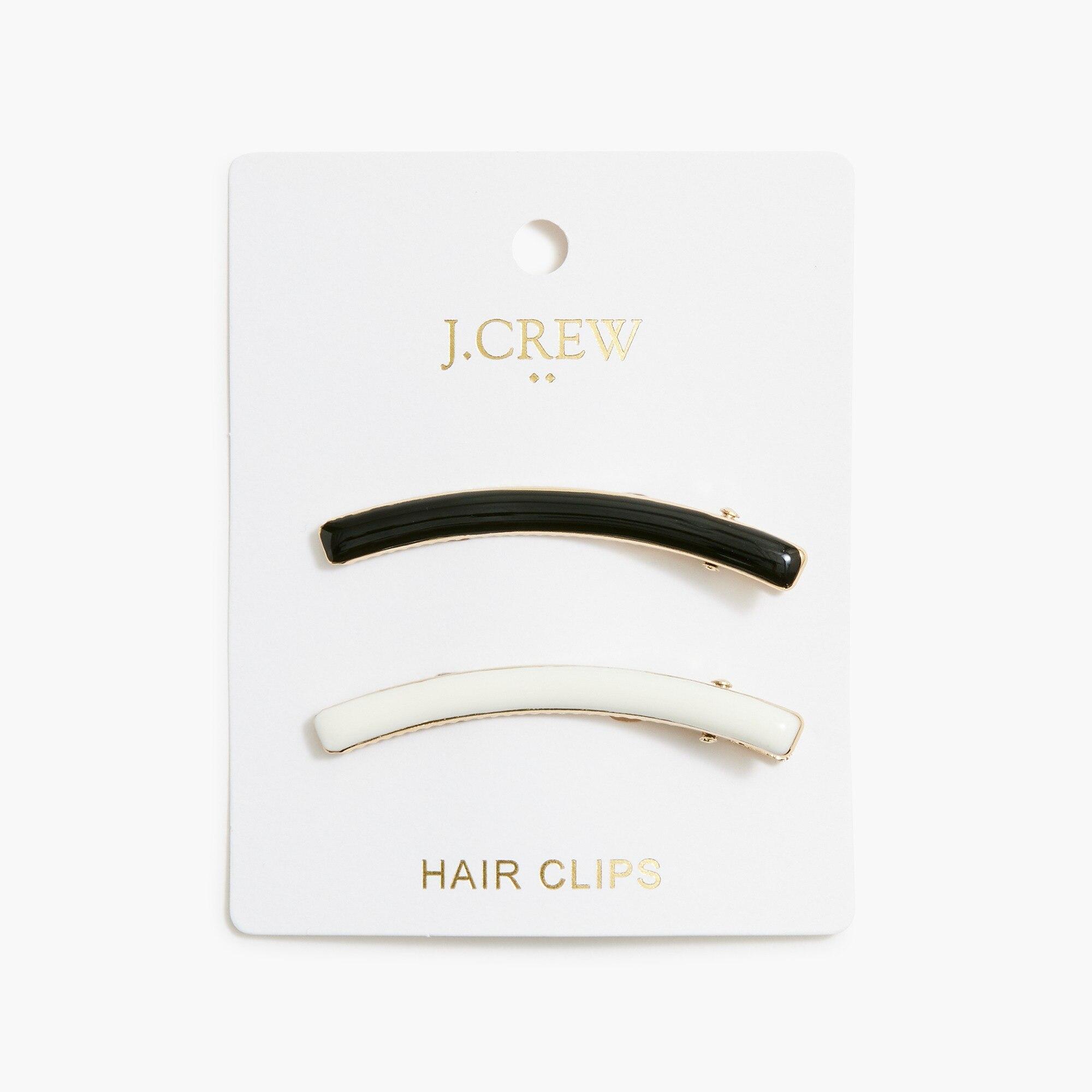 J.Crew Hair Clips Set in Black | Lyst